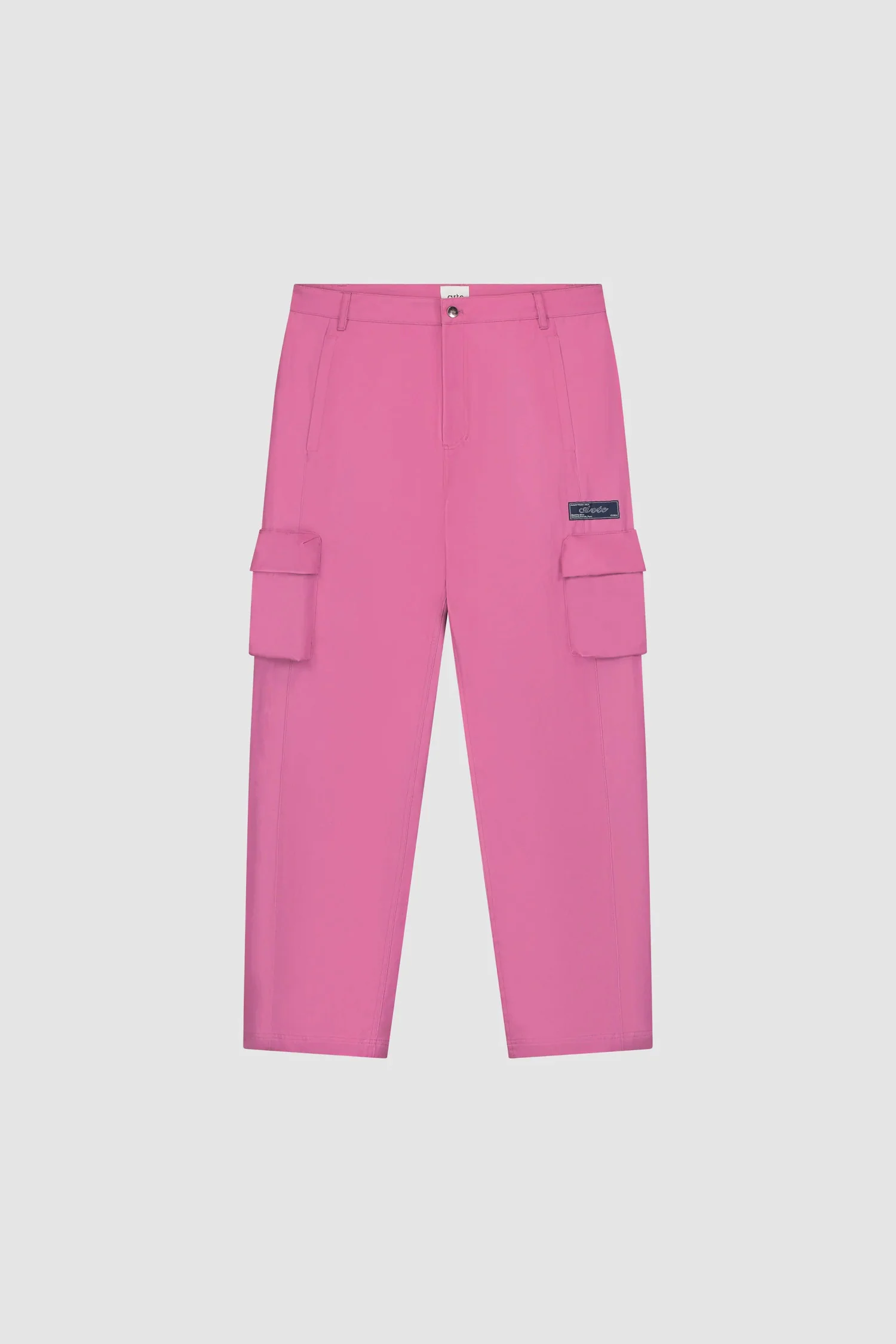 3D Pockets Cotton Pants - Pink - Image 9