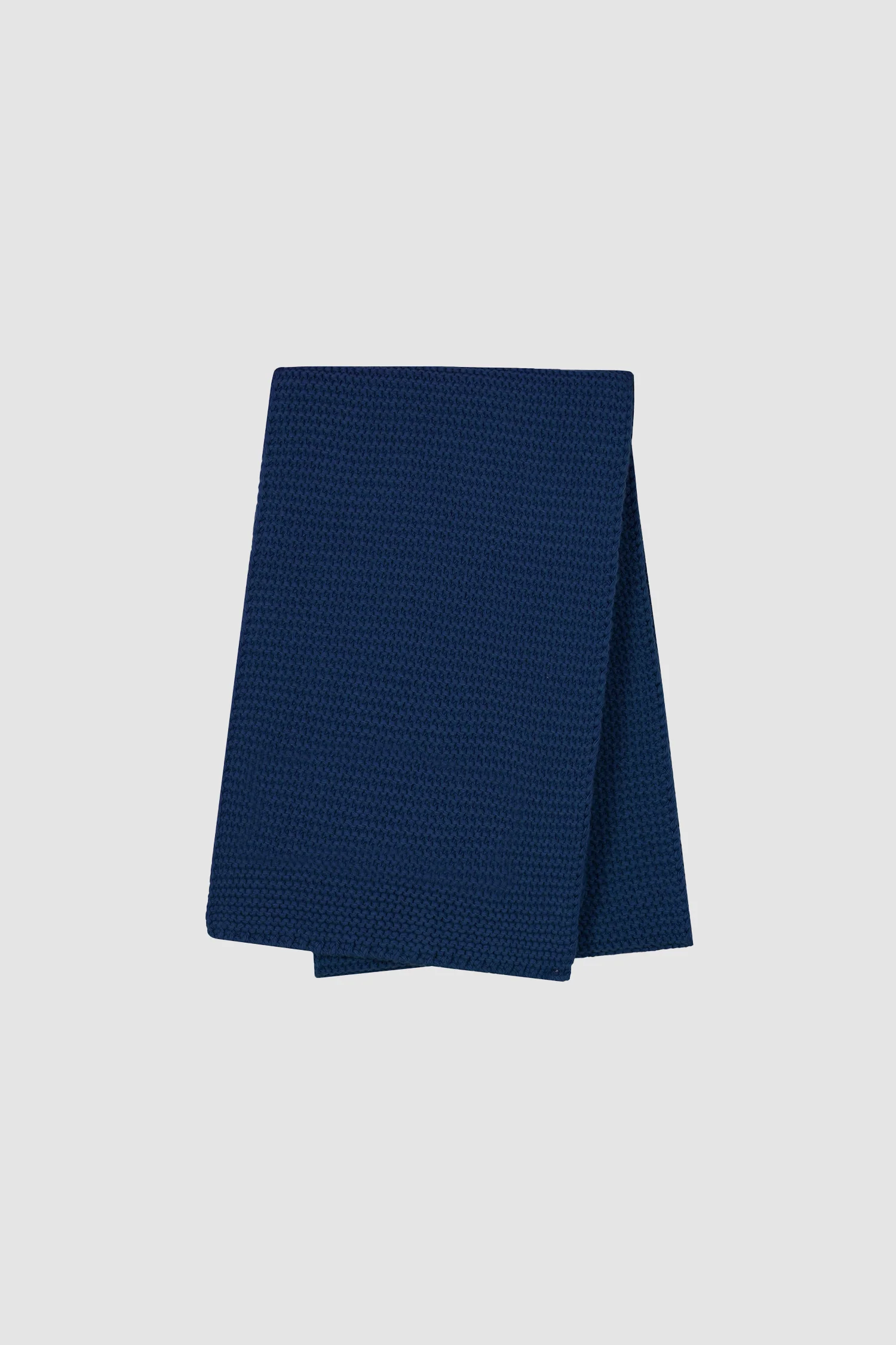 Aaron Knit Scarf - Navy - Image 3