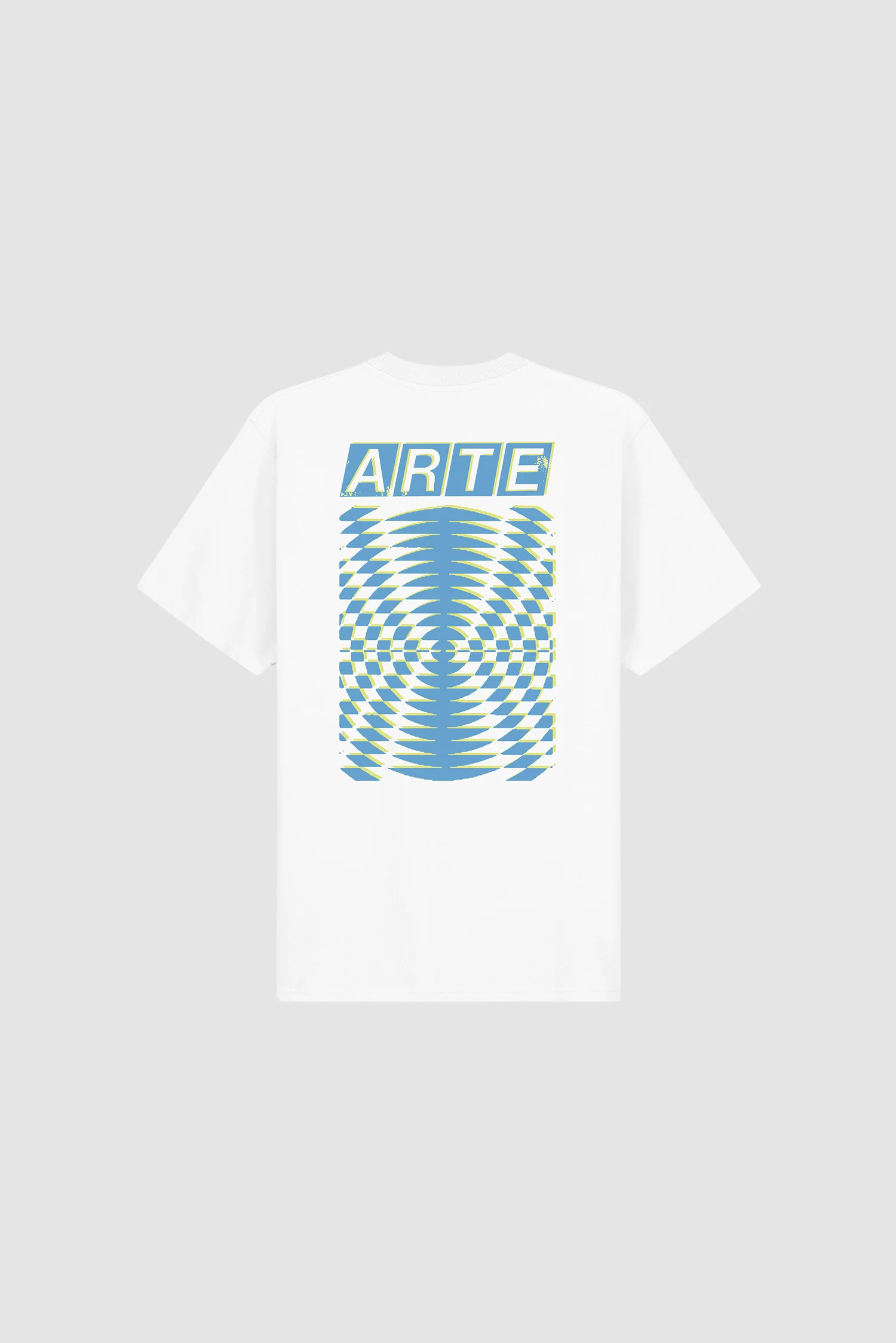 Abstract Back Print T-shirt - White - Image 8