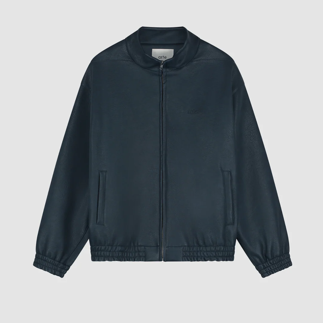 Arte for adidas Faux Leather Jacket - Navy