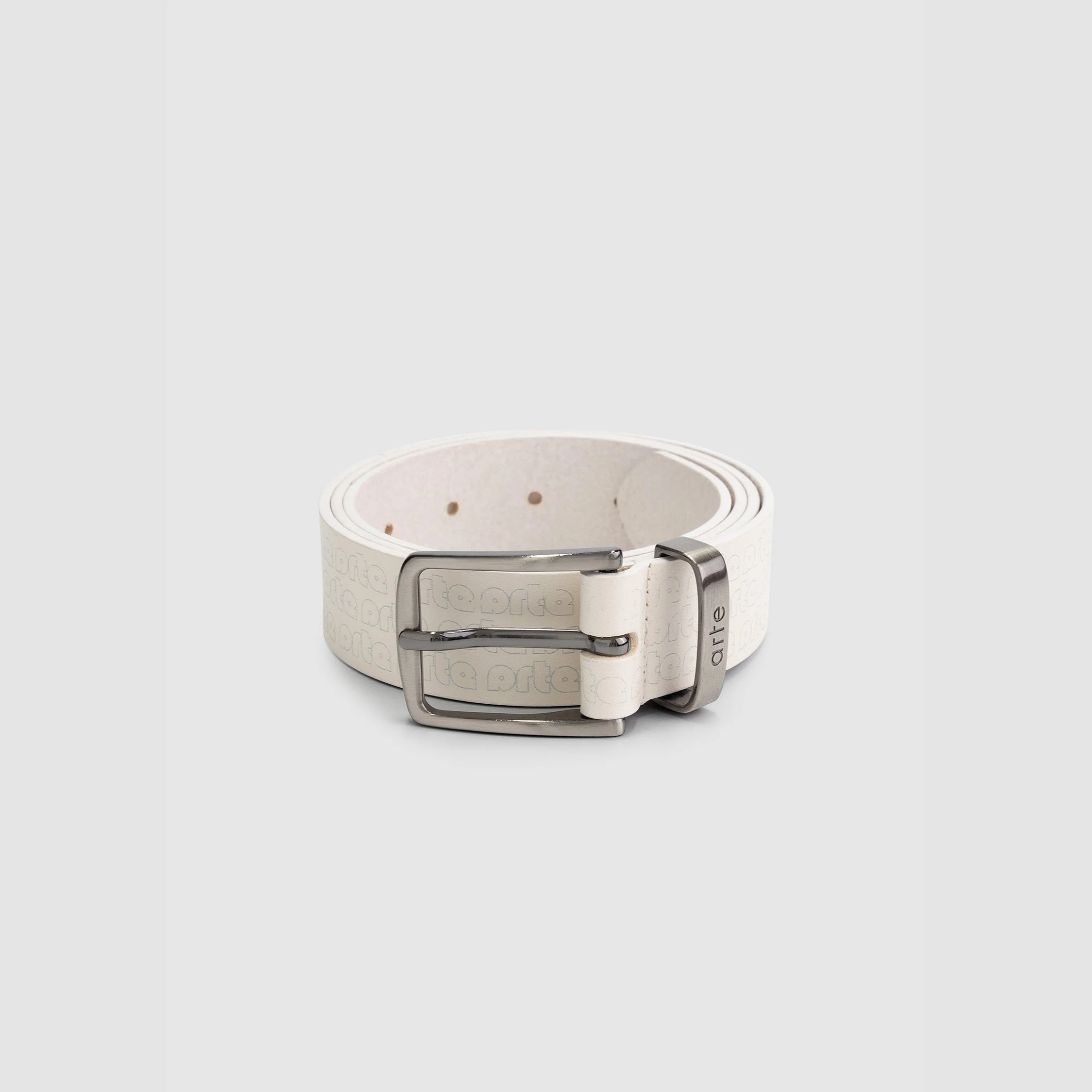 Alder Print Belt - Cream/Lake Blue
