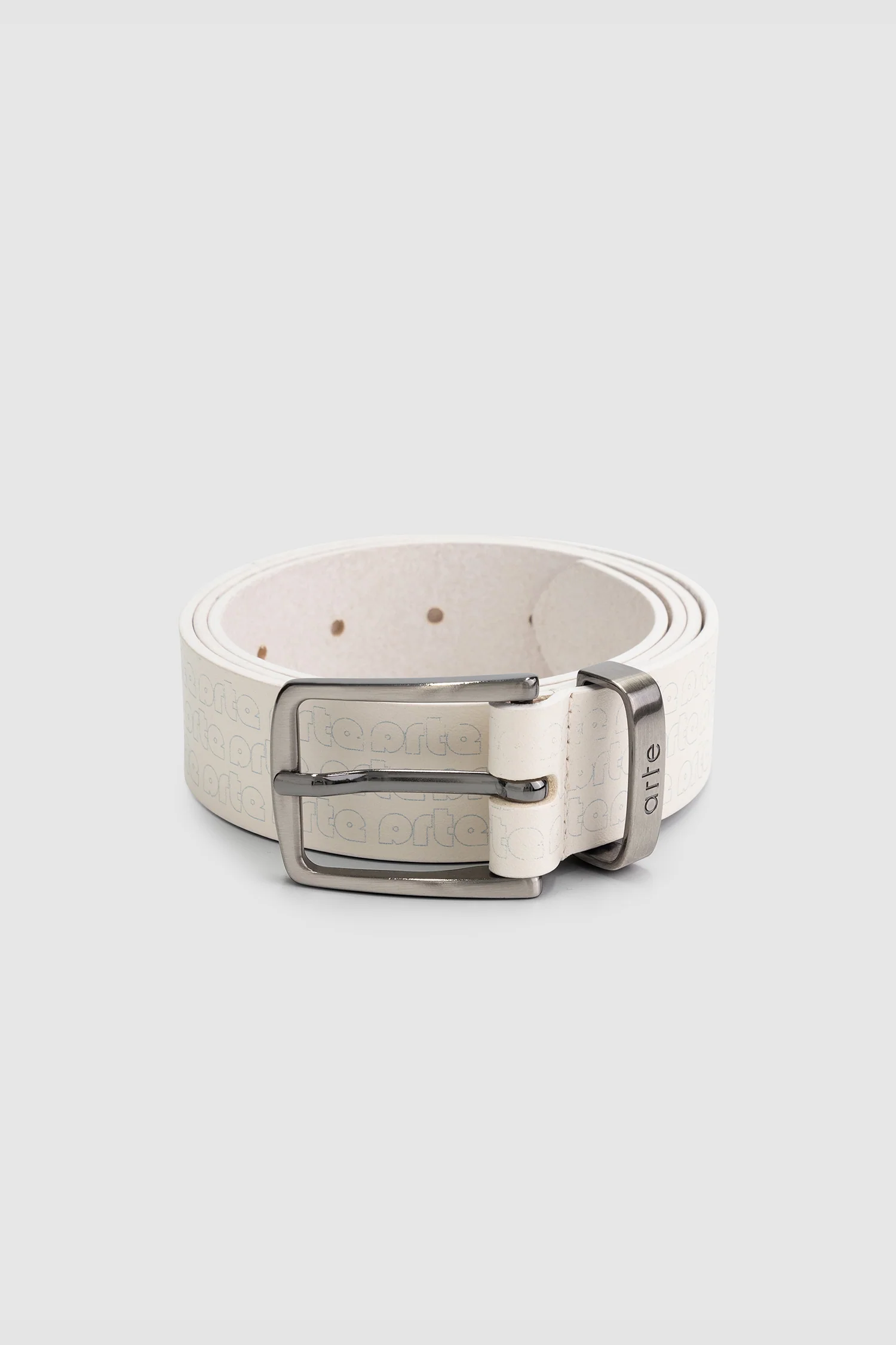 Alder Print Belt - Cream/Lake Blue - Image 2