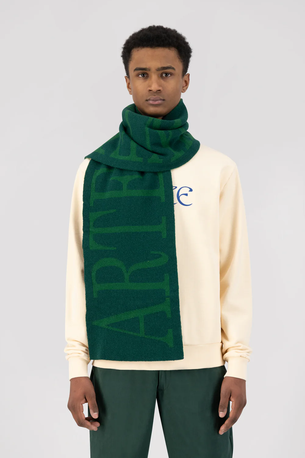 Alex Antwerp Scarf - Green/Dark Green - Image 2