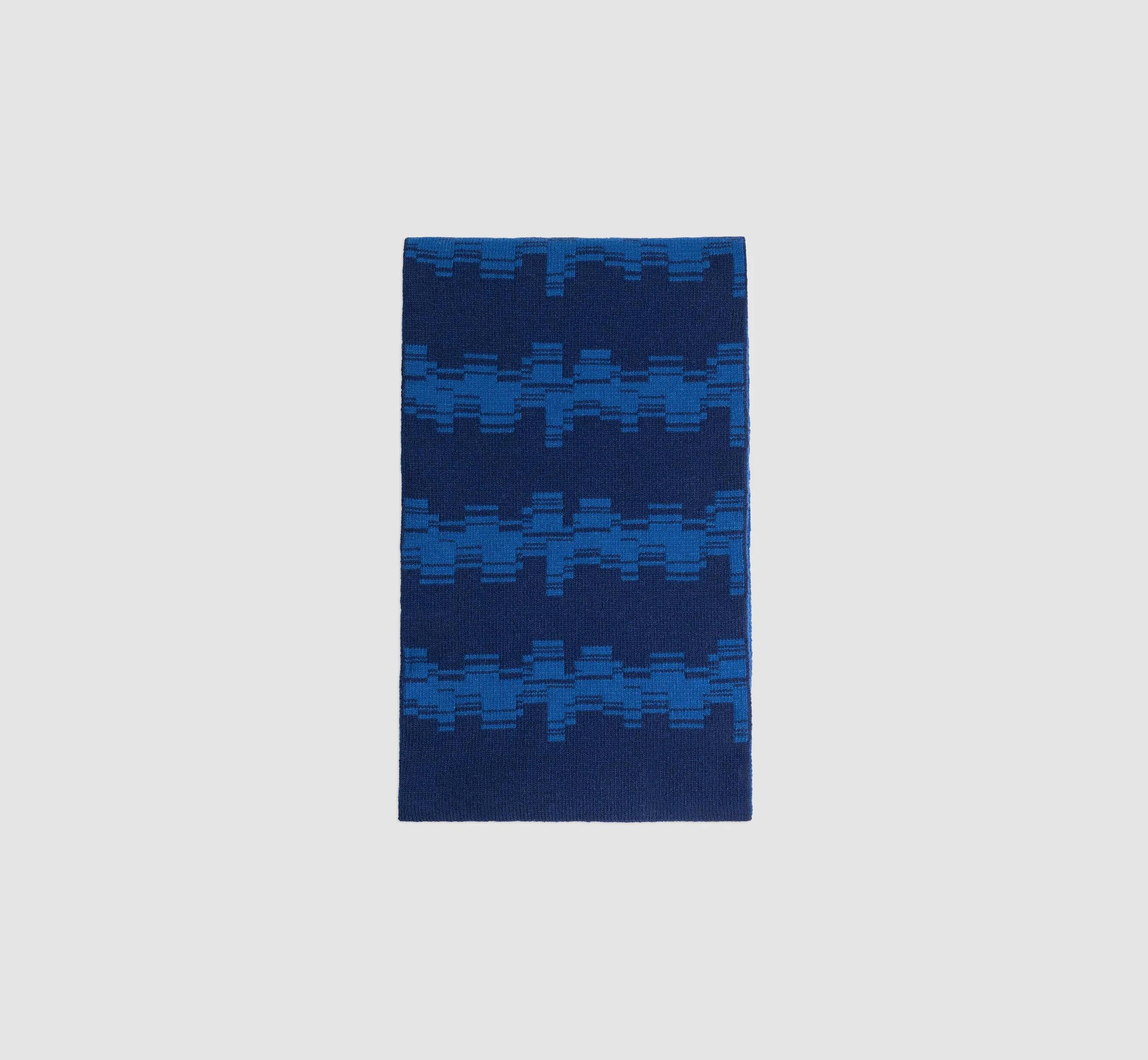 Alex Stripe Scarf - Blue/Navy - Image 3