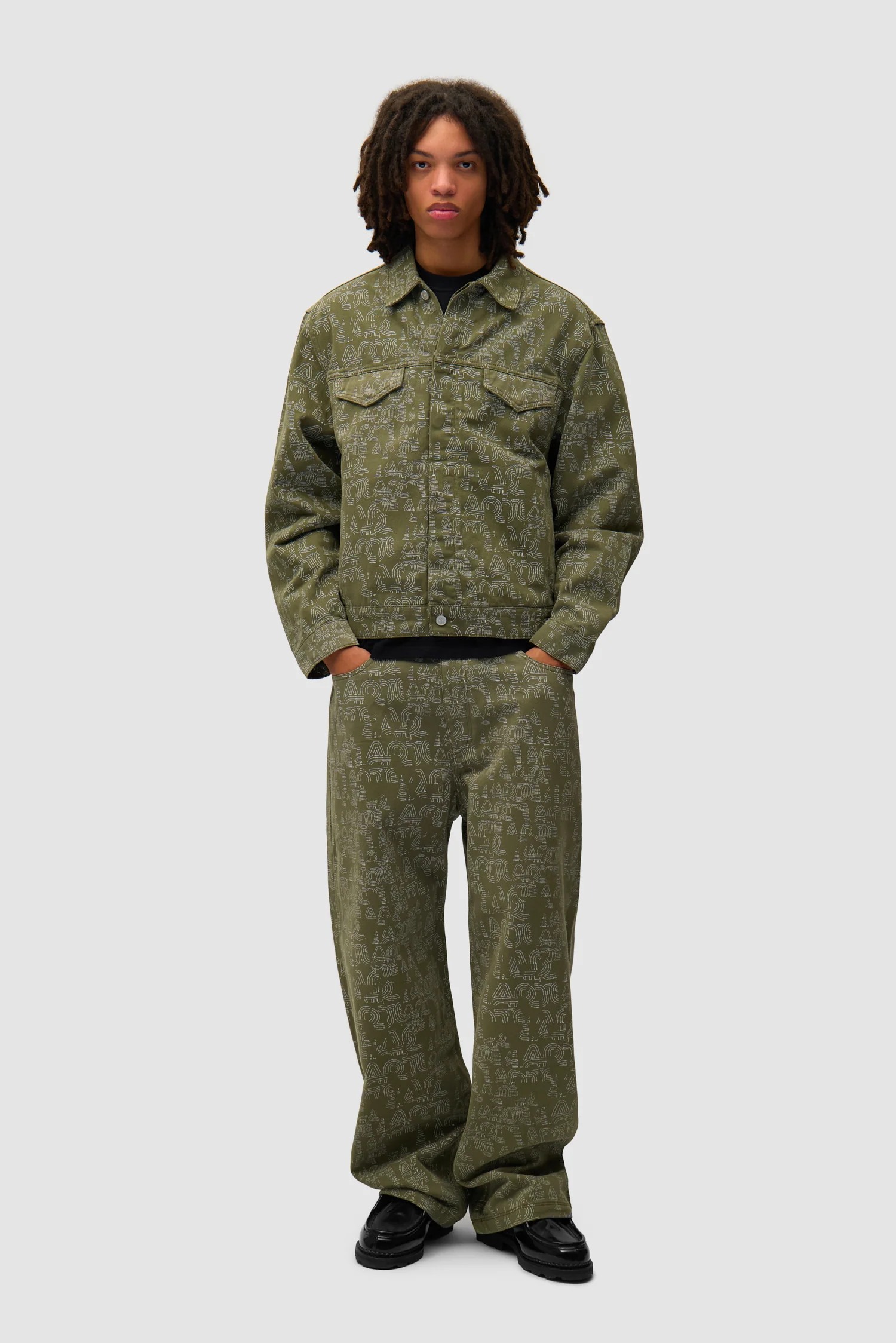 Allover Arte Pants - Green - Image 4