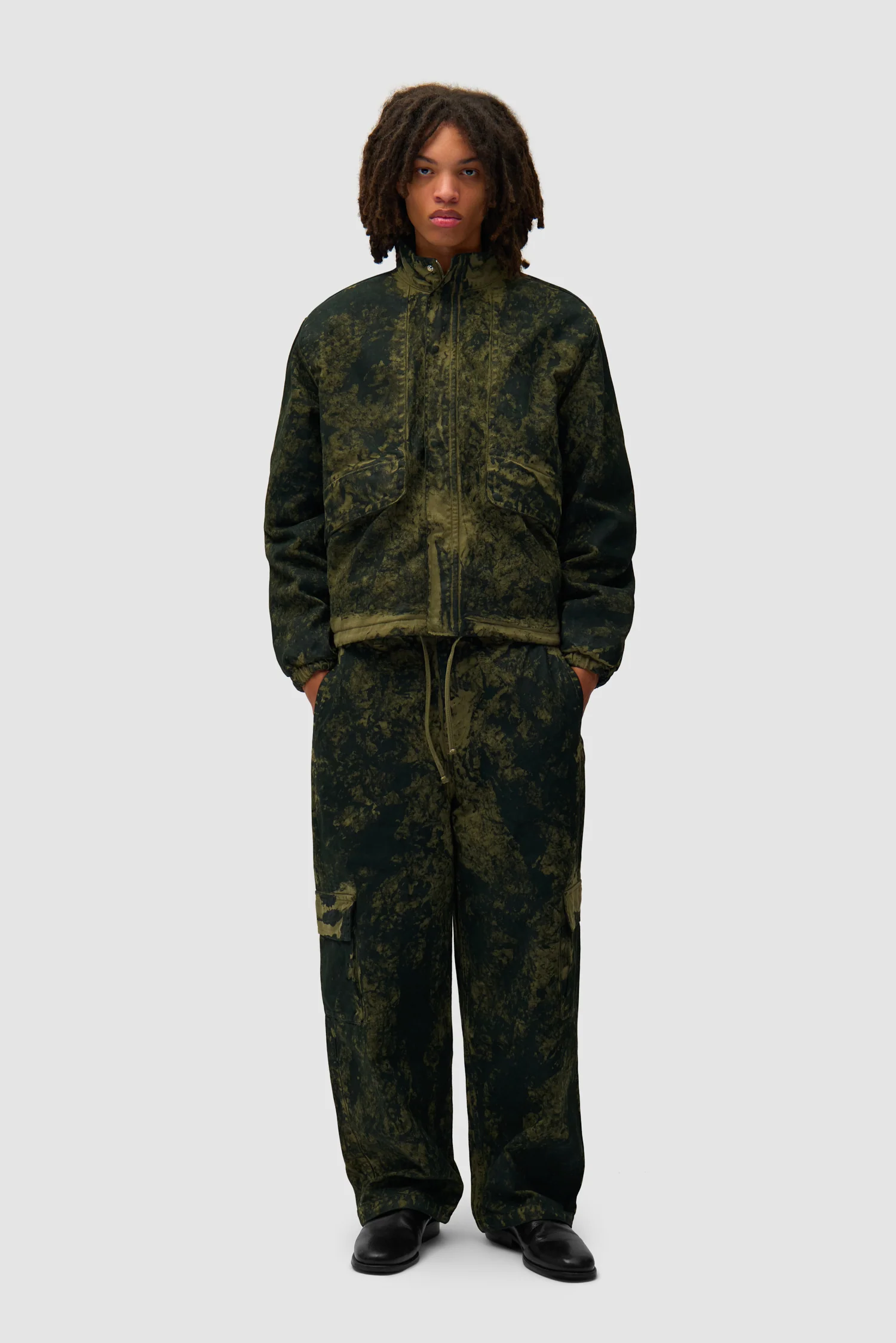 Allover Paint Jacket - Green - Image 7