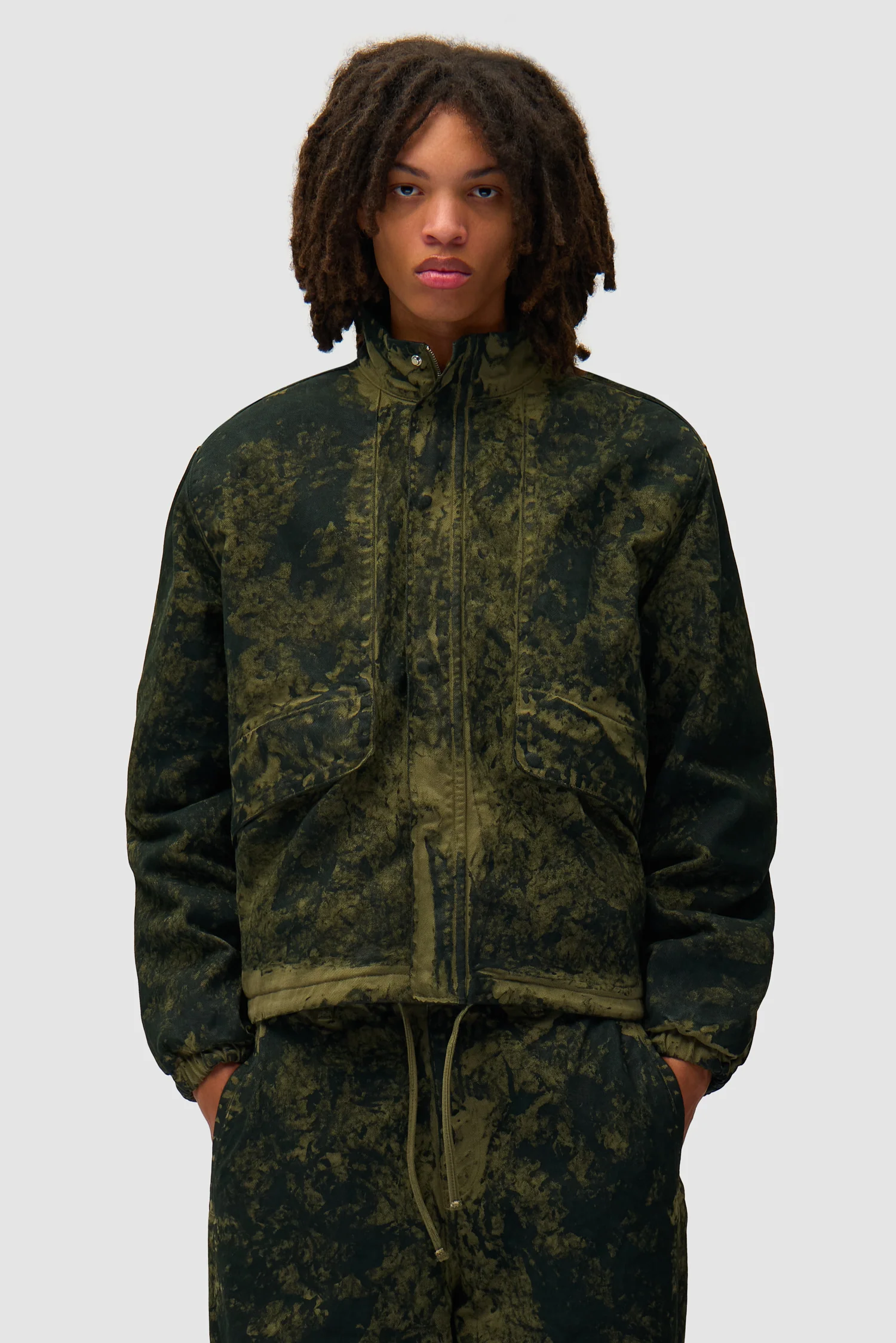 Allover Paint Jacket - Green - Image 8