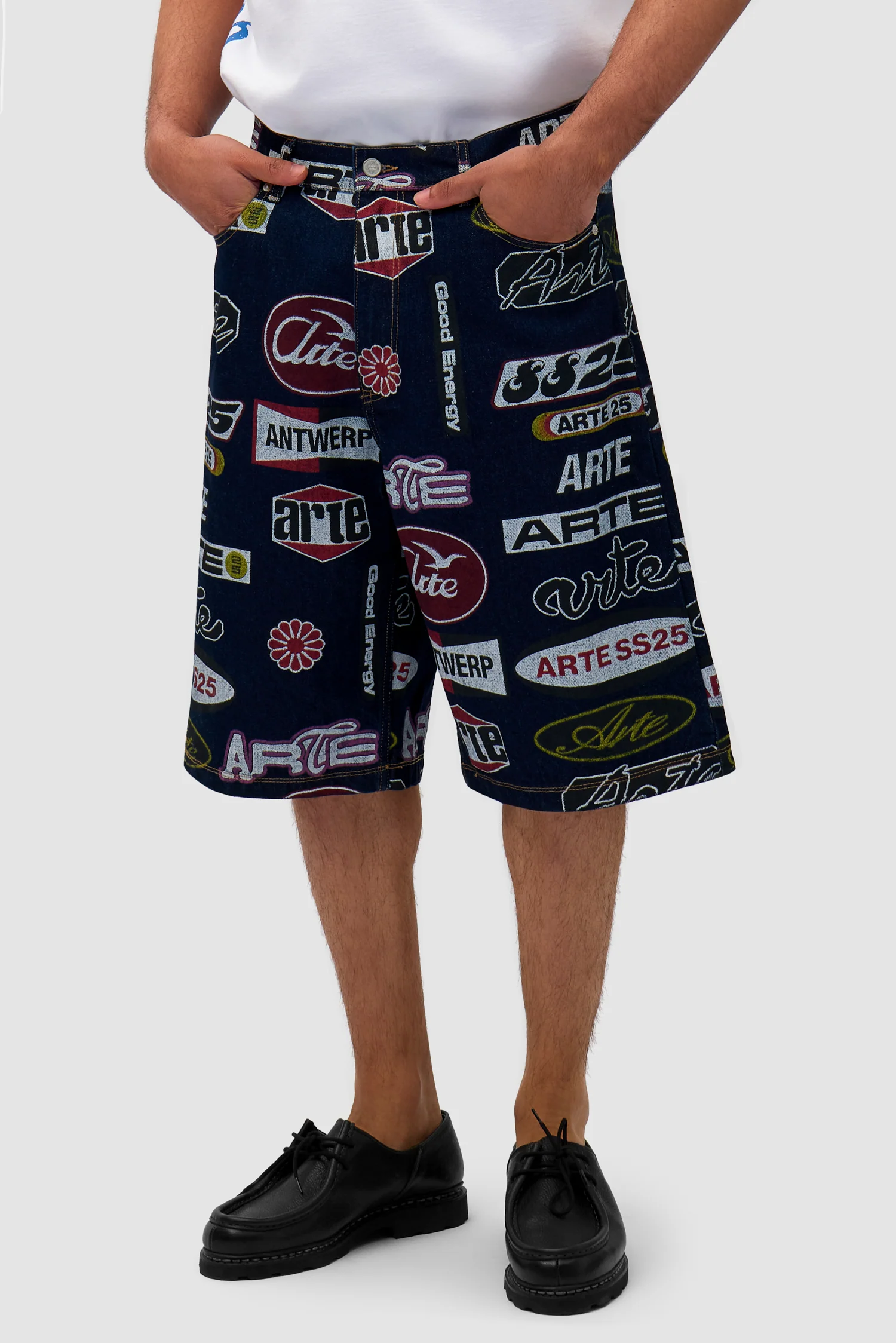 Allover Print Short - Dark Denim - Image 3