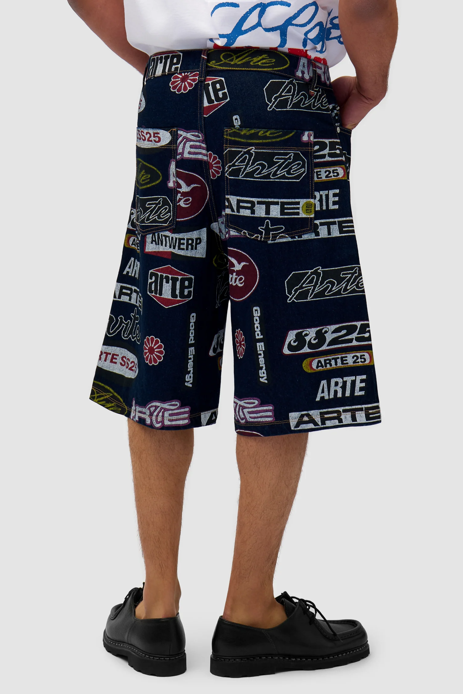 Allover Print Short - Dark Denim - Image 4