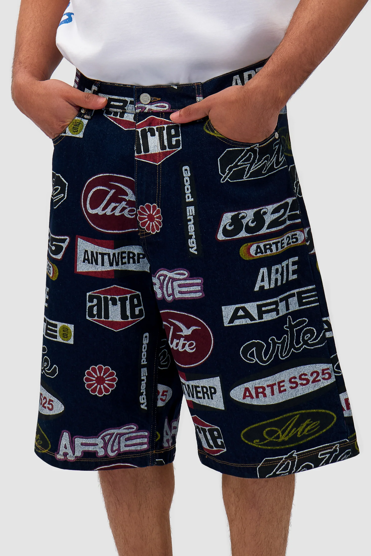 Allover Print Short - Dark Denim - Image 8