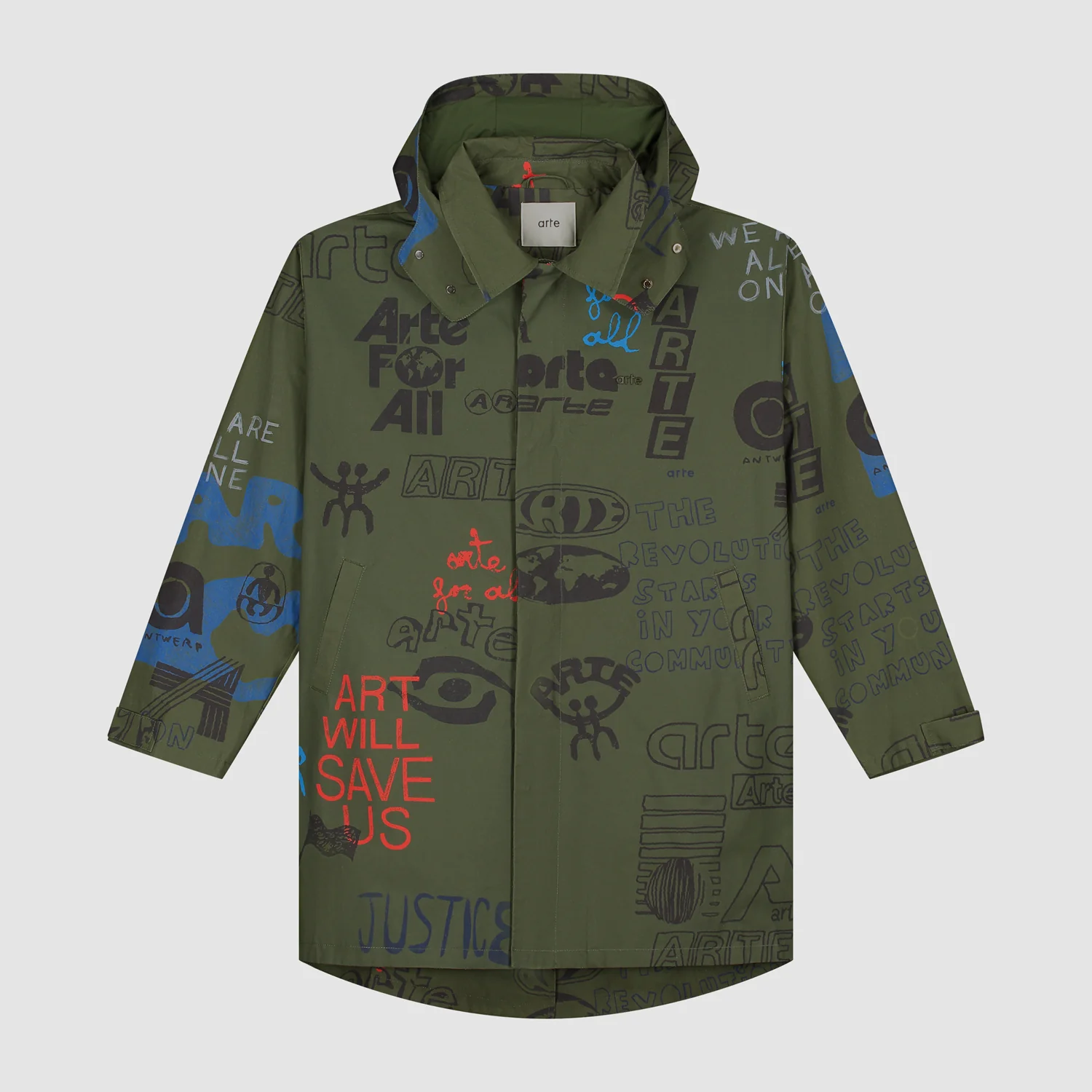 Art Saves Coat - Dark Green
