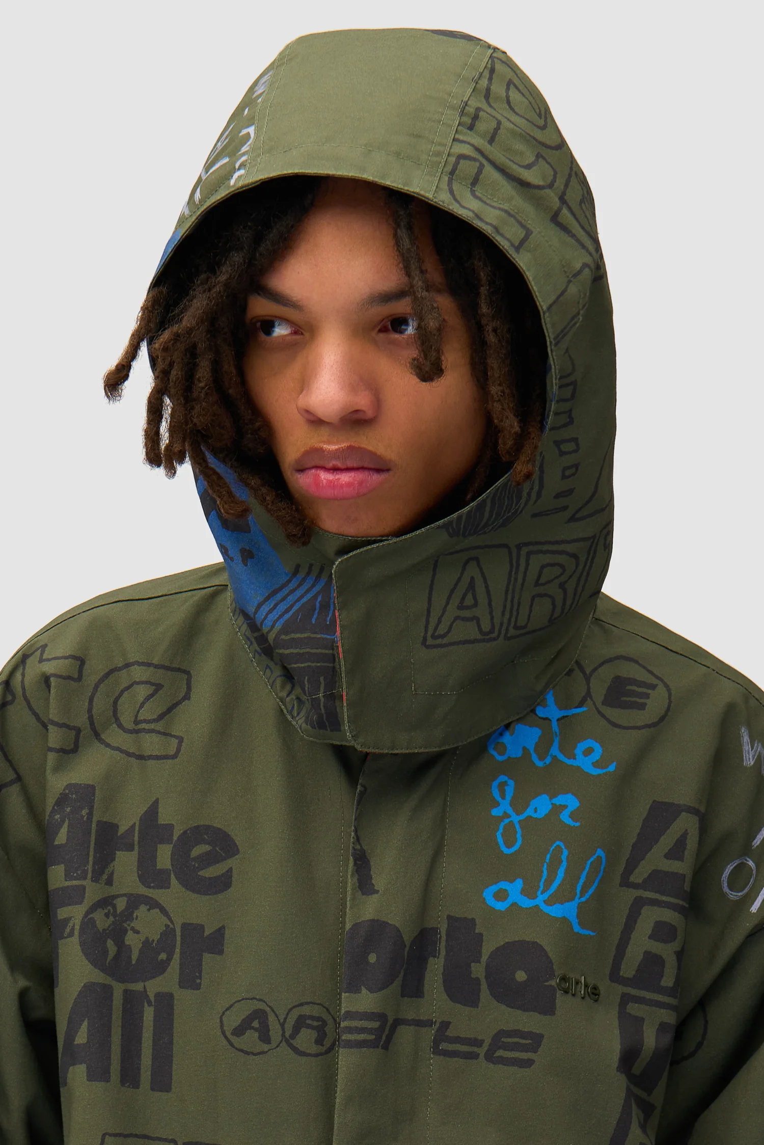 Art Saves Coat - Dark Green - Image 7