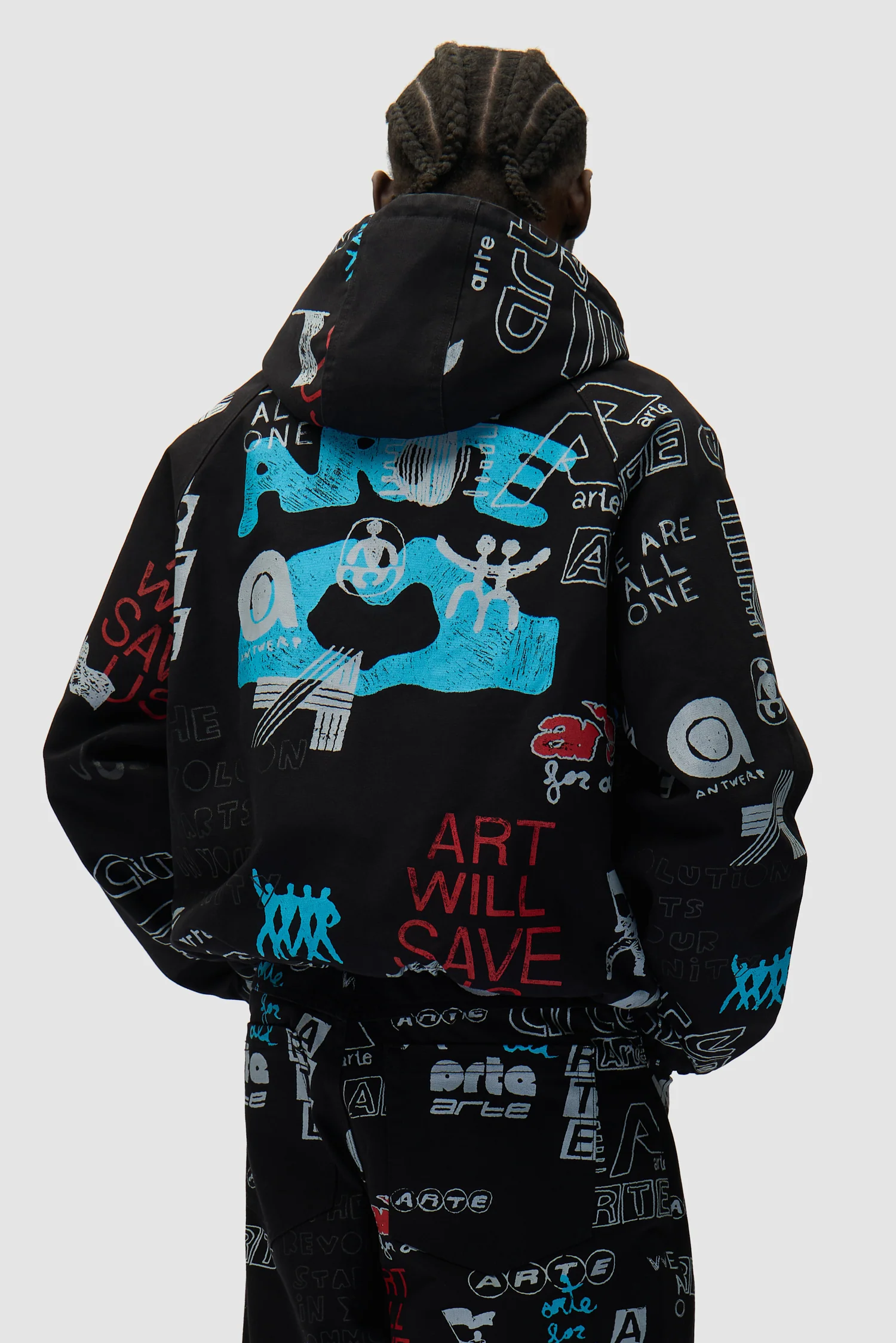 Graffiti Allover Jacket - Black - Image 3