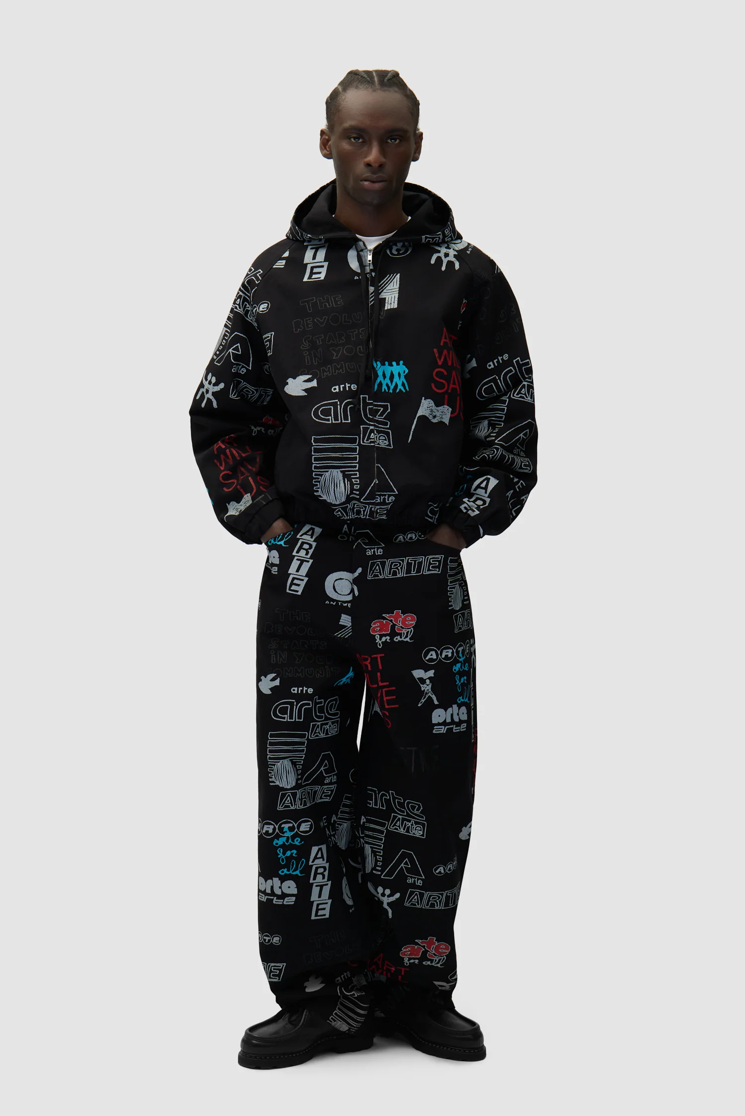 Graffiti Allover Jacket - Black - Image 4
