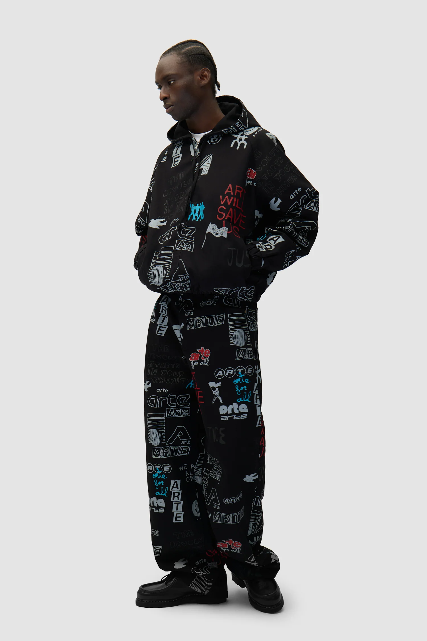 Graffiti Allover Jacket - Black - Image 5