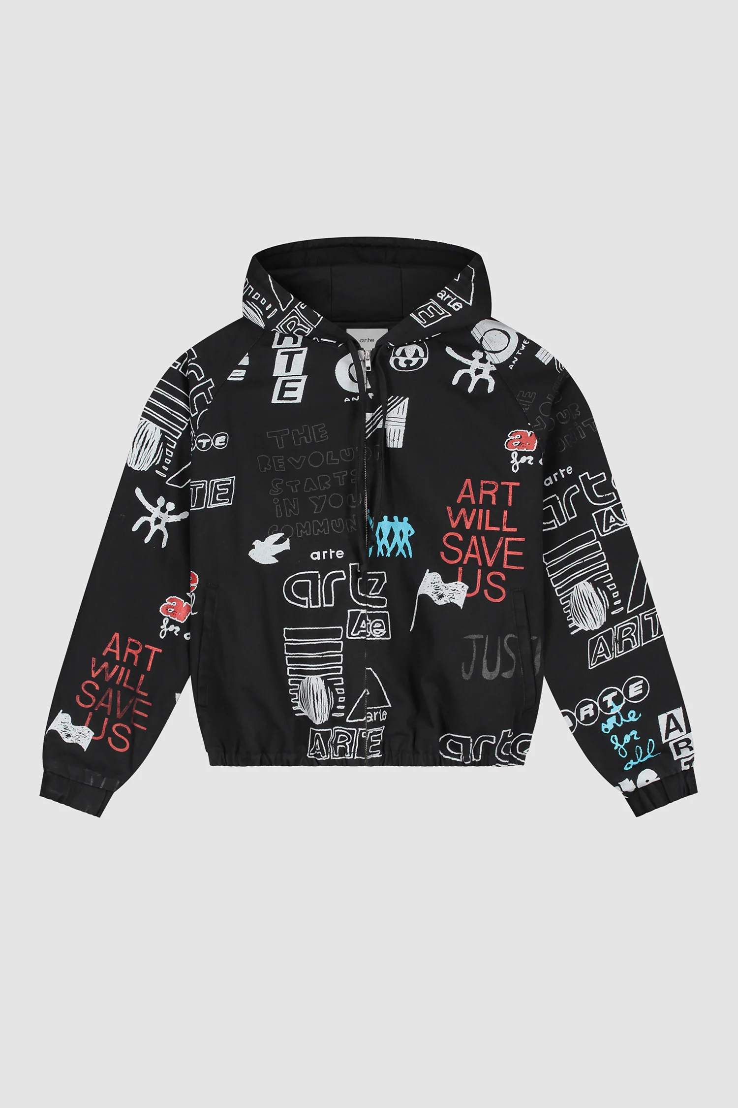 Graffiti Allover Jacket - Black - Image 9