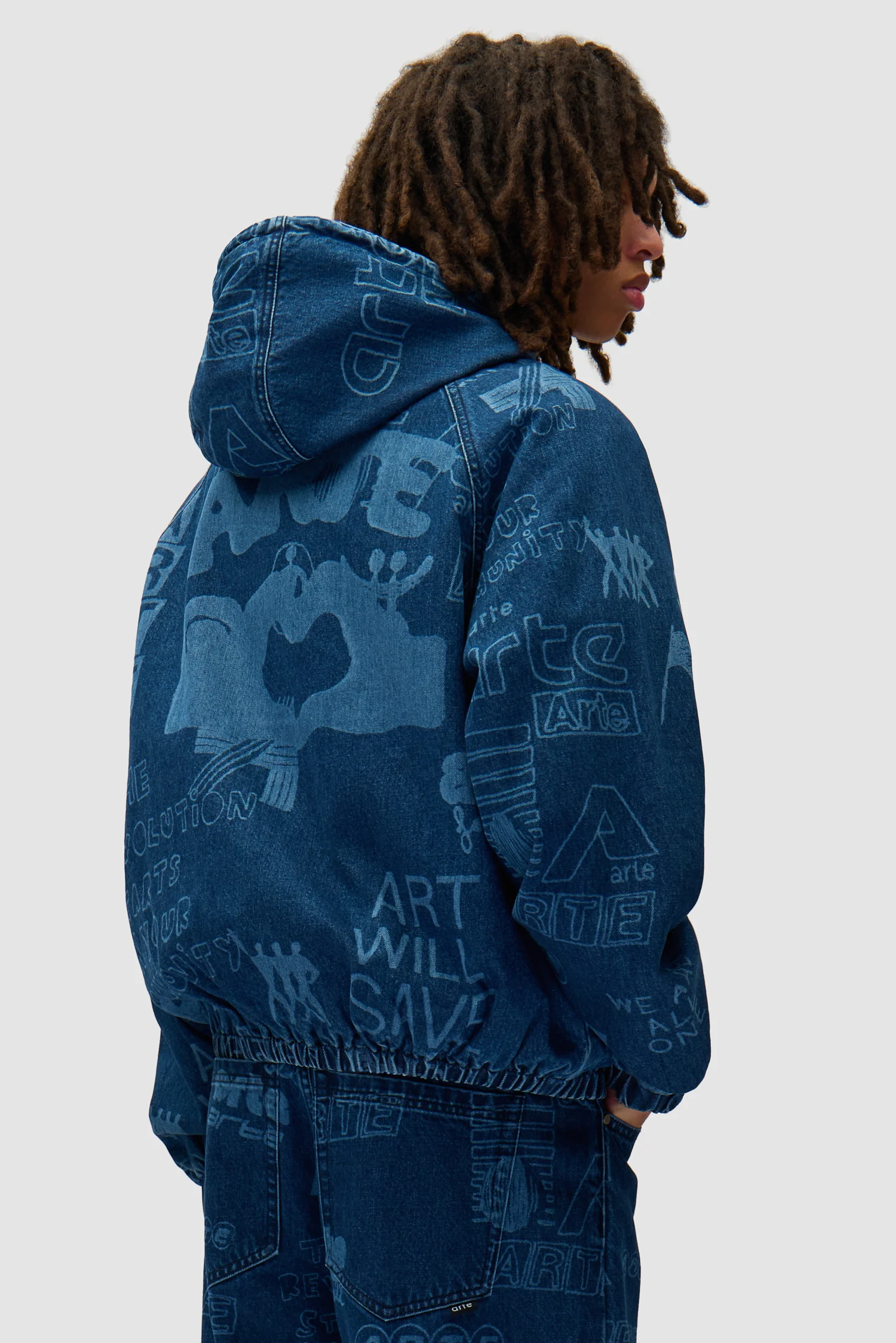 Graffiti Allover Jacket - Bleach - Image 3