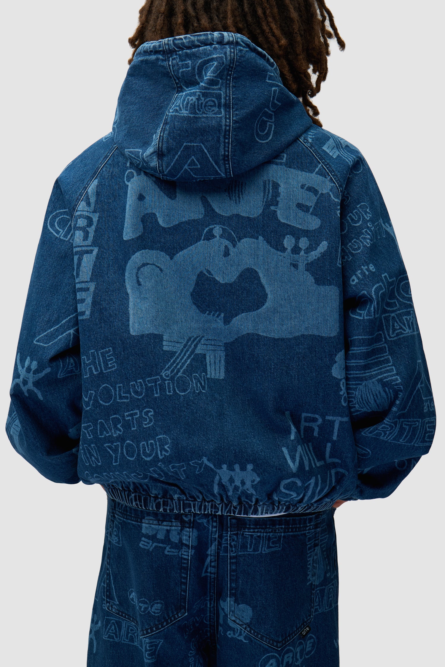 Graffiti Allover Jacket - Bleach - Image 8
