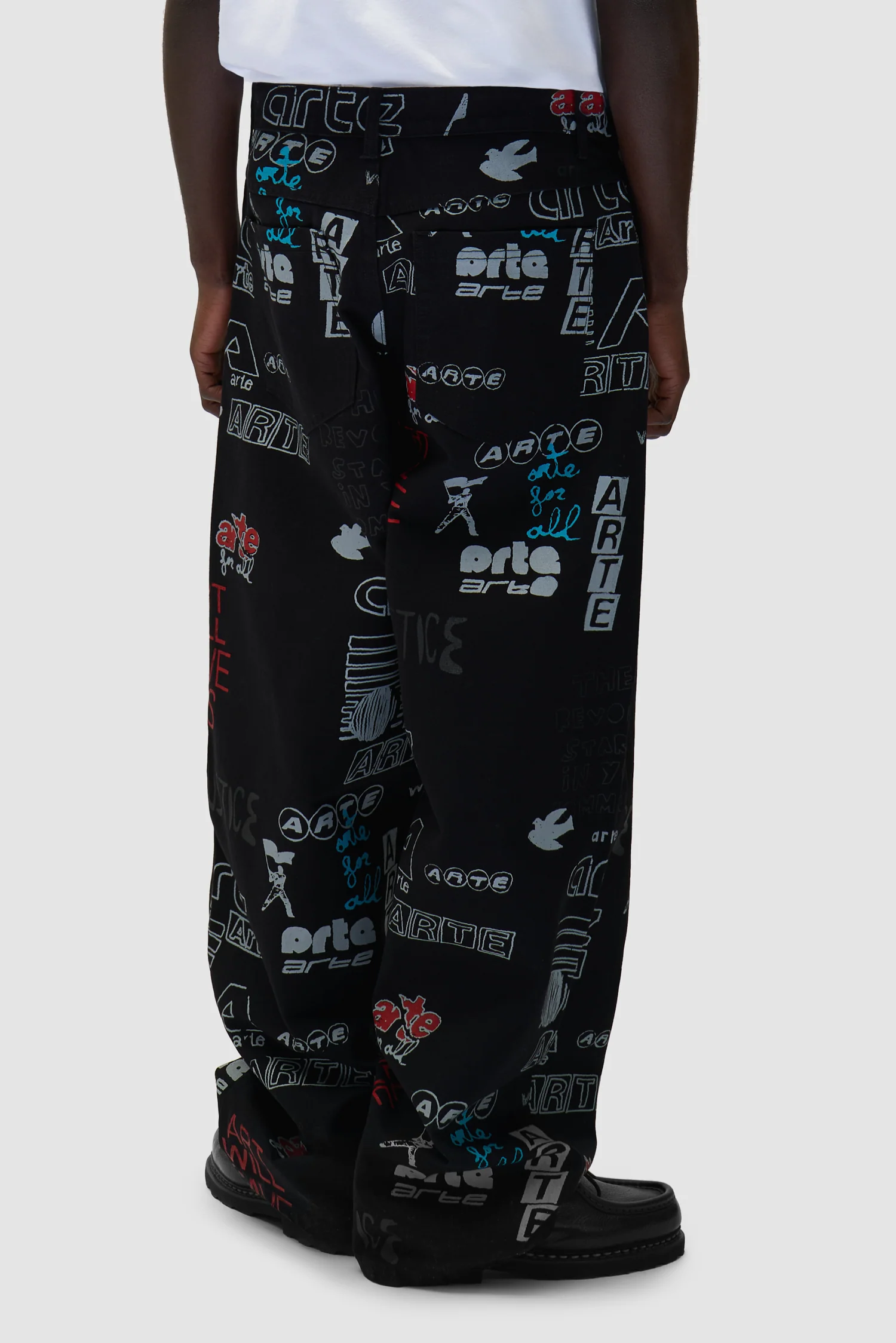 Graffiti Allover Pants - Black - Image 3