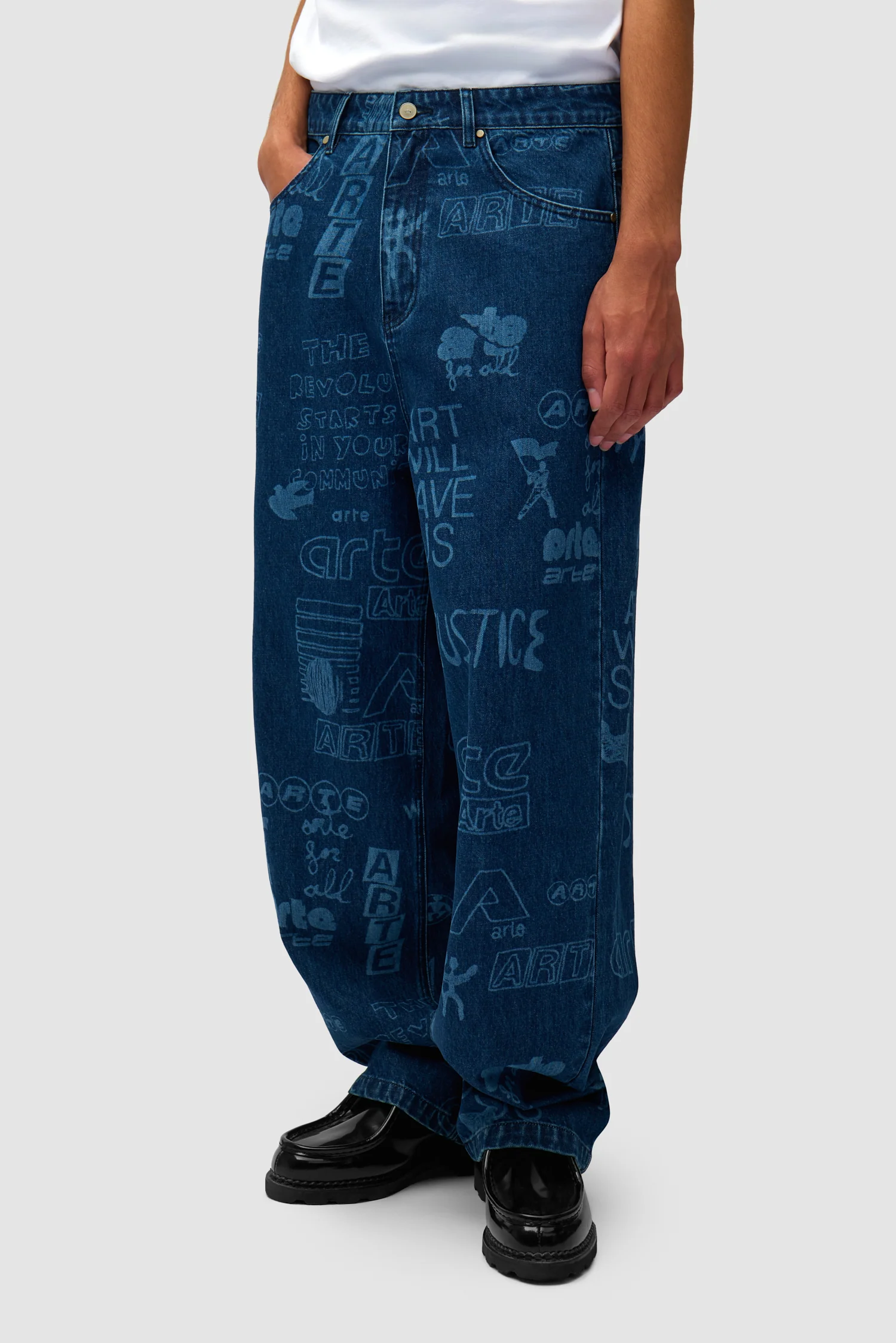 Graffiti Allover Pants - Bleach - Image 3