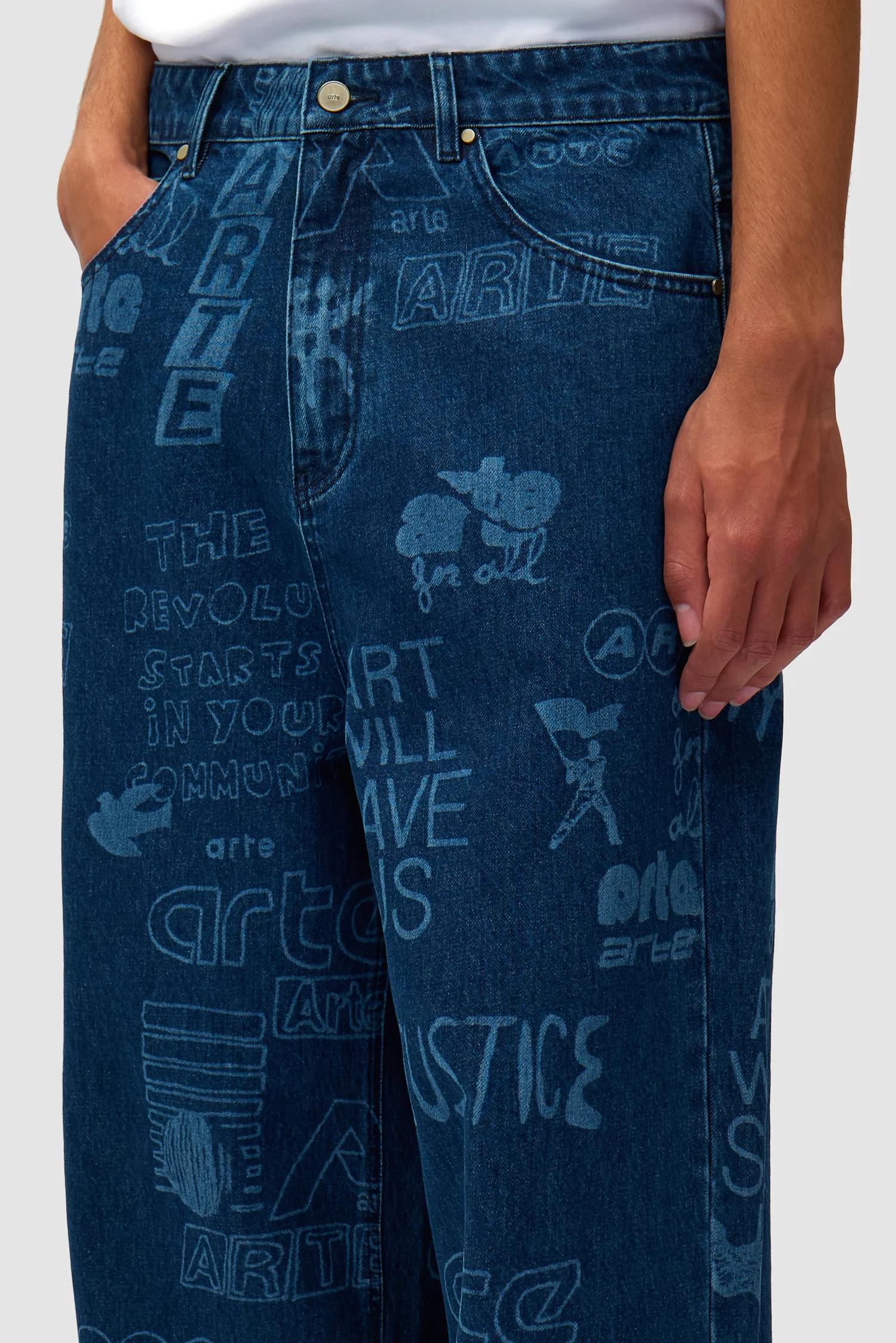 Graffiti Allover Pants - Bleach - Image 8