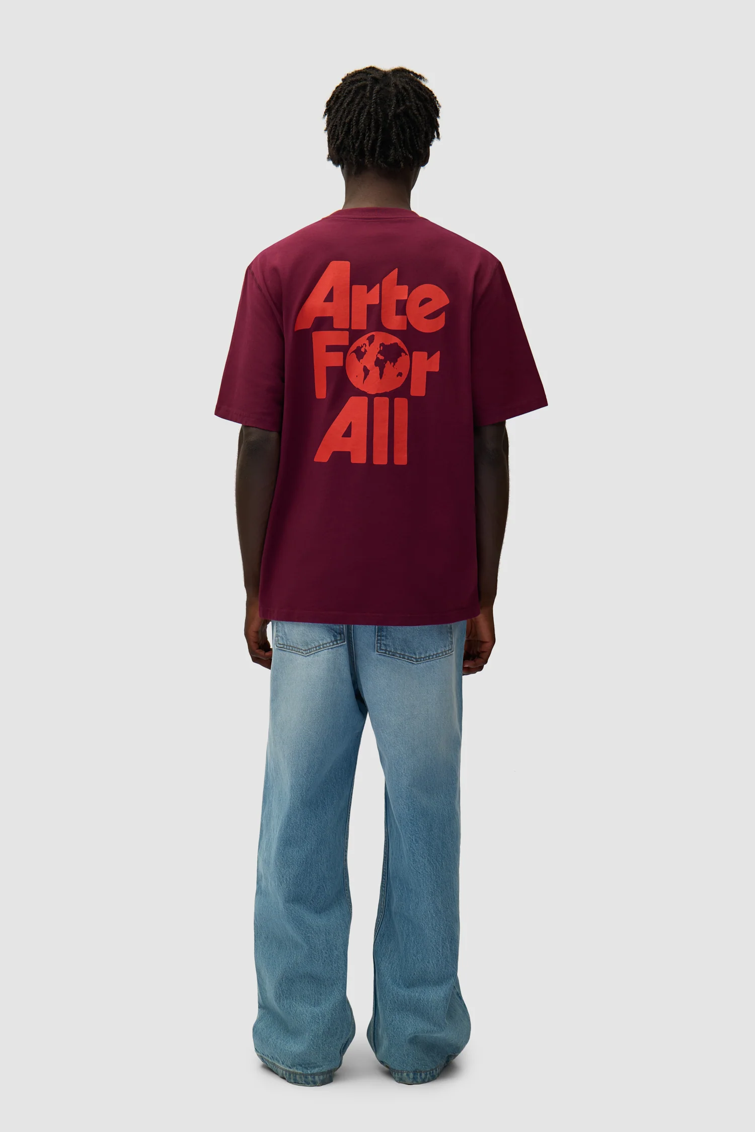 Arte For All T-shirt - Bordeaux - Image 4