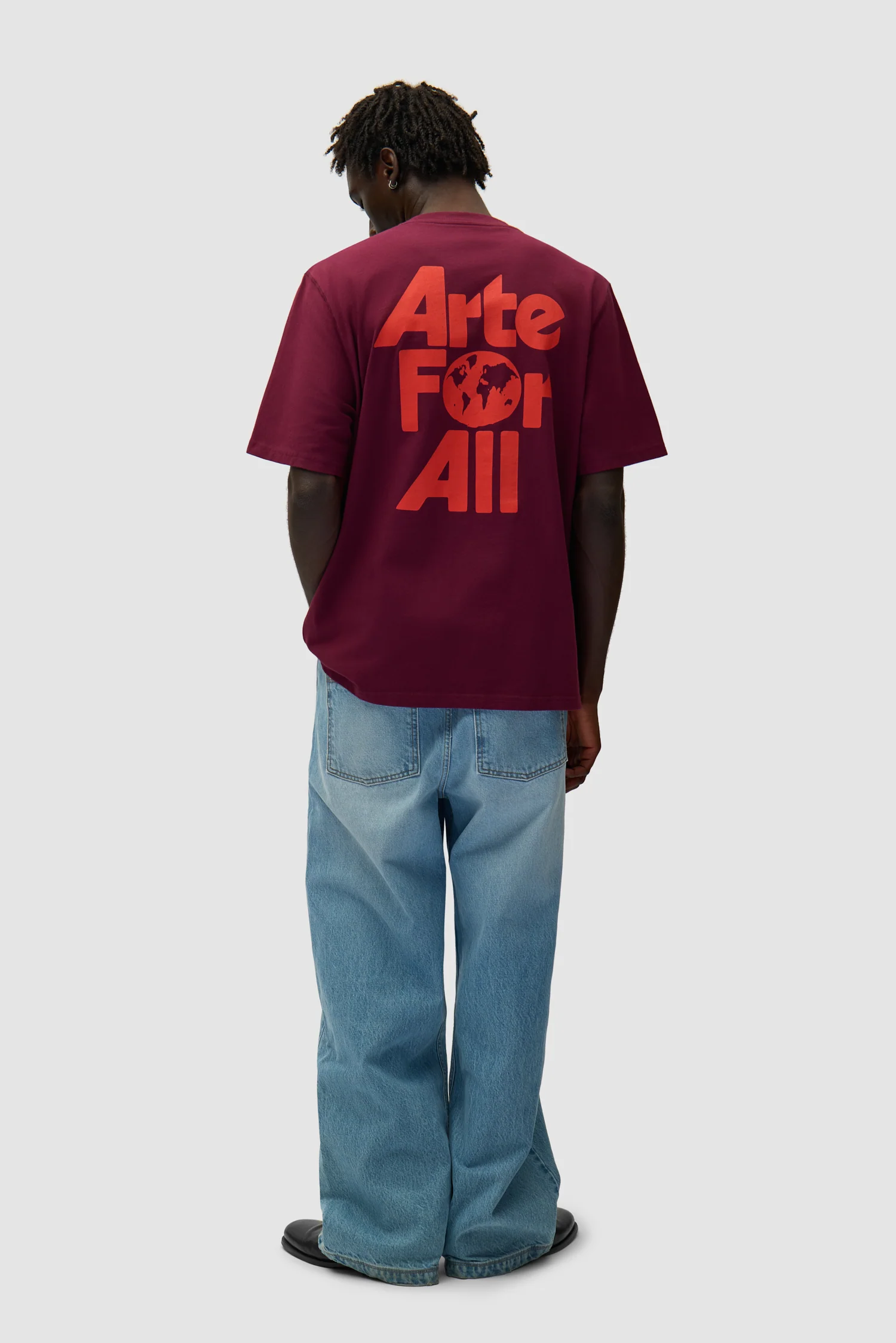 Arte For All T-shirt - Bordeaux - Image 5