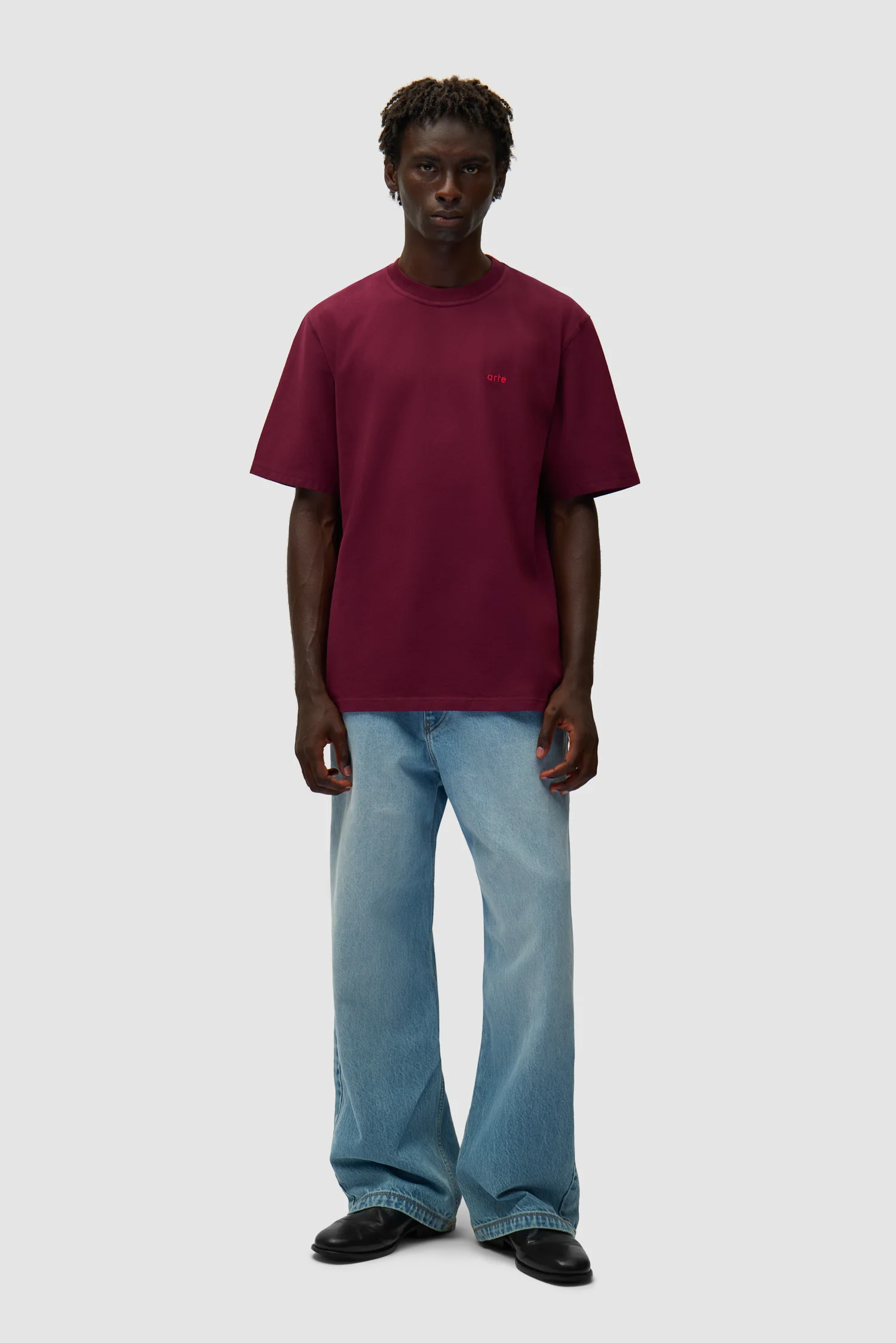 Arte For All T-shirt - Bordeaux - Image 6