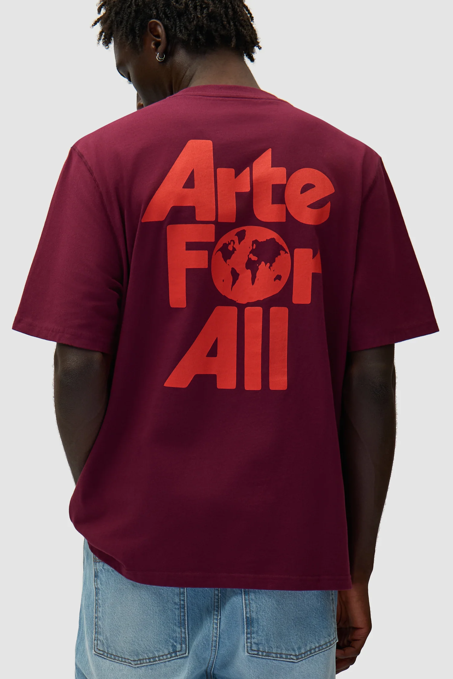 Arte For All T-shirt - Bordeaux - Image 7