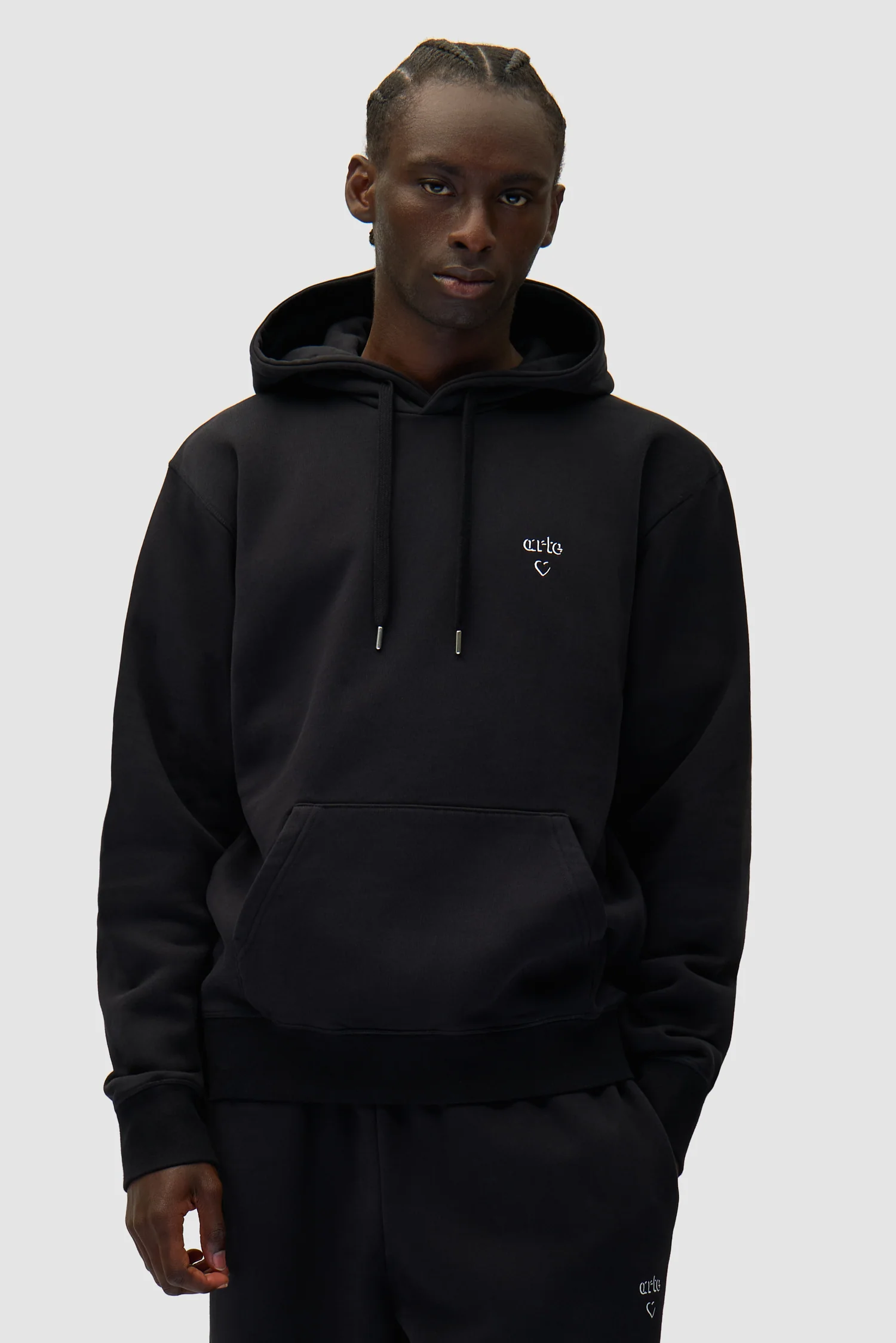 Arte Heart Hoodie - Black - Image 2