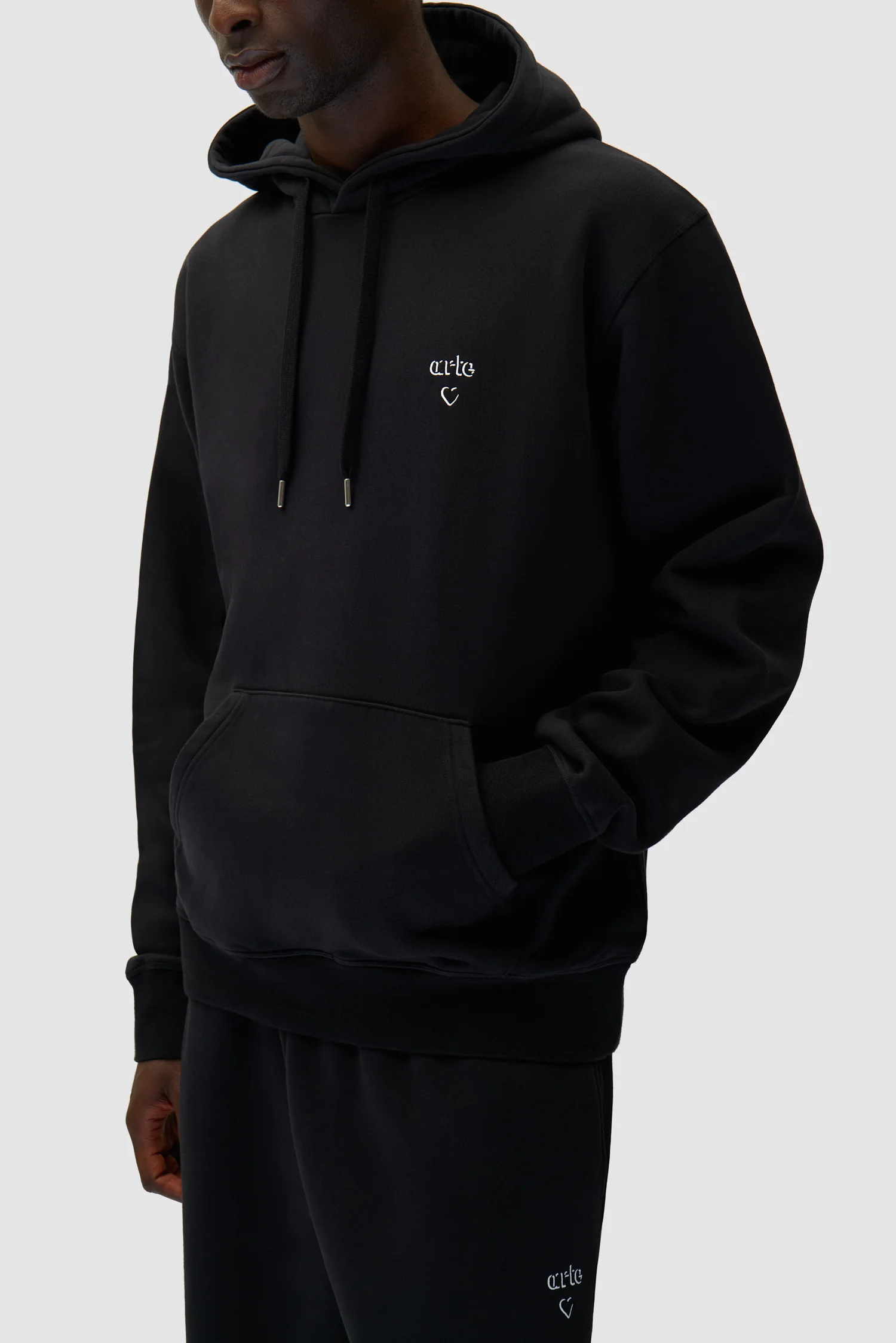 Arte Heart Hoodie - Black - Image 7