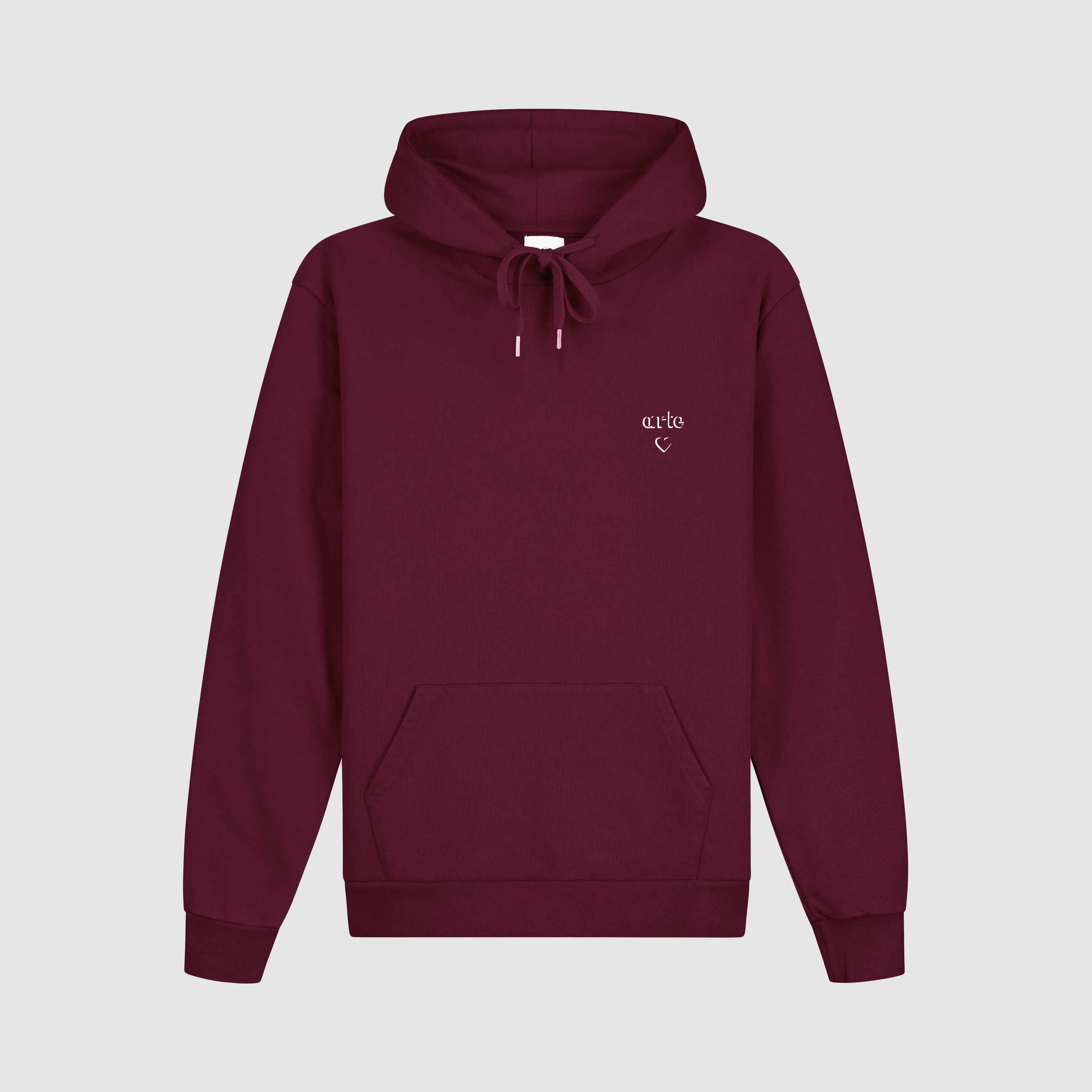 Arte Heart Hoodie - Bordeaux