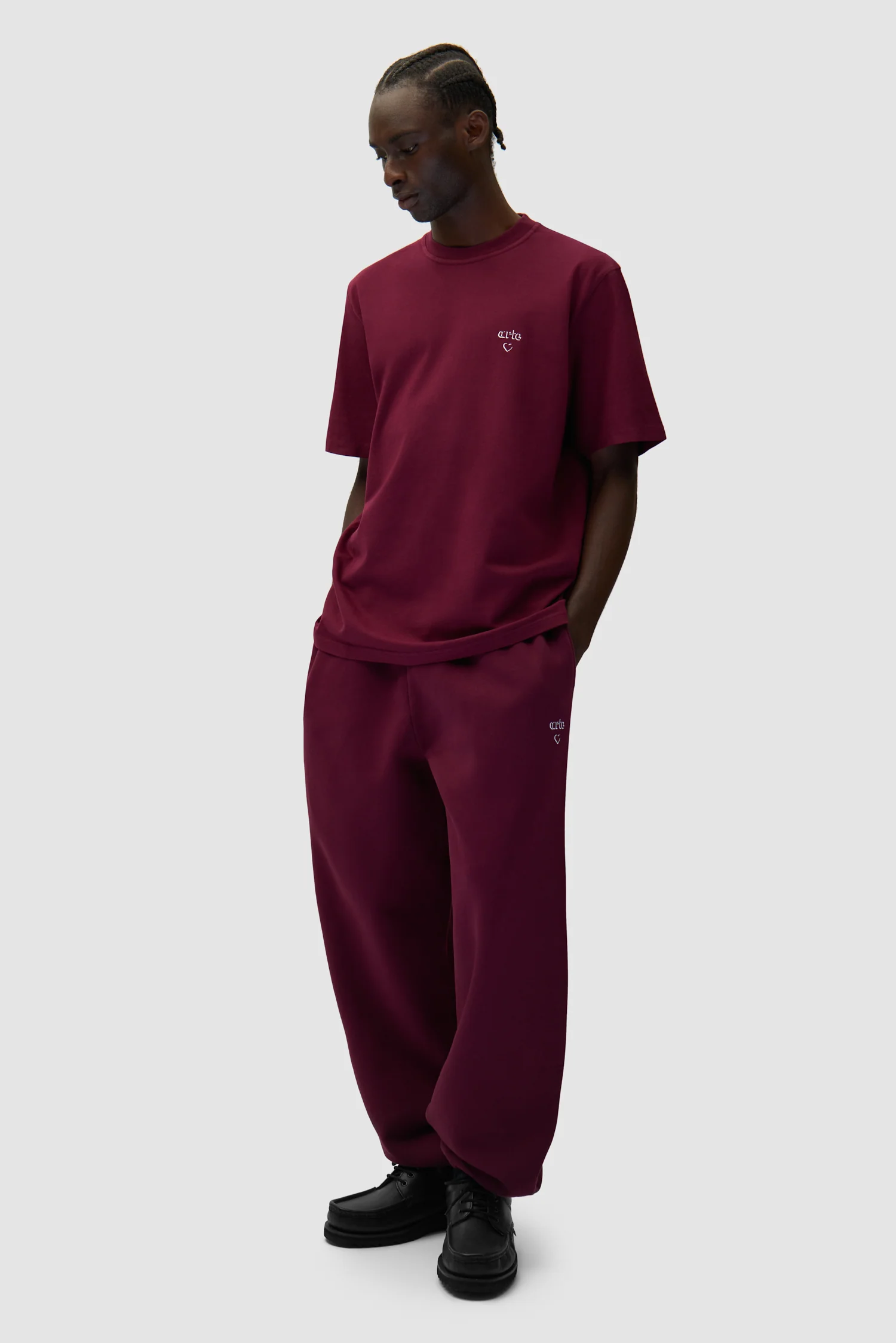 Arte Heart Pants - Bordeaux - Image 5
