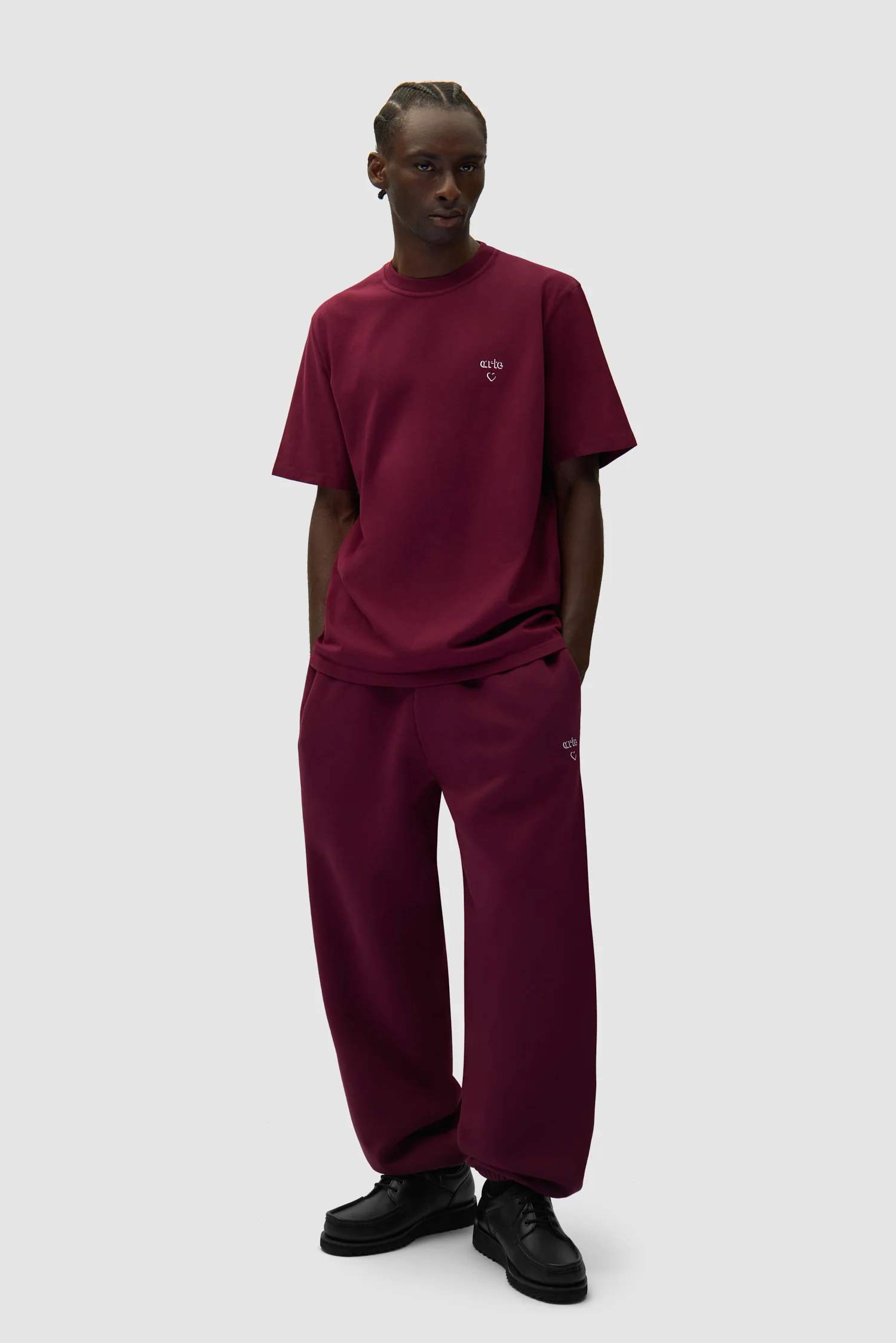 Arte Heart Pants - Bordeaux - Image 6