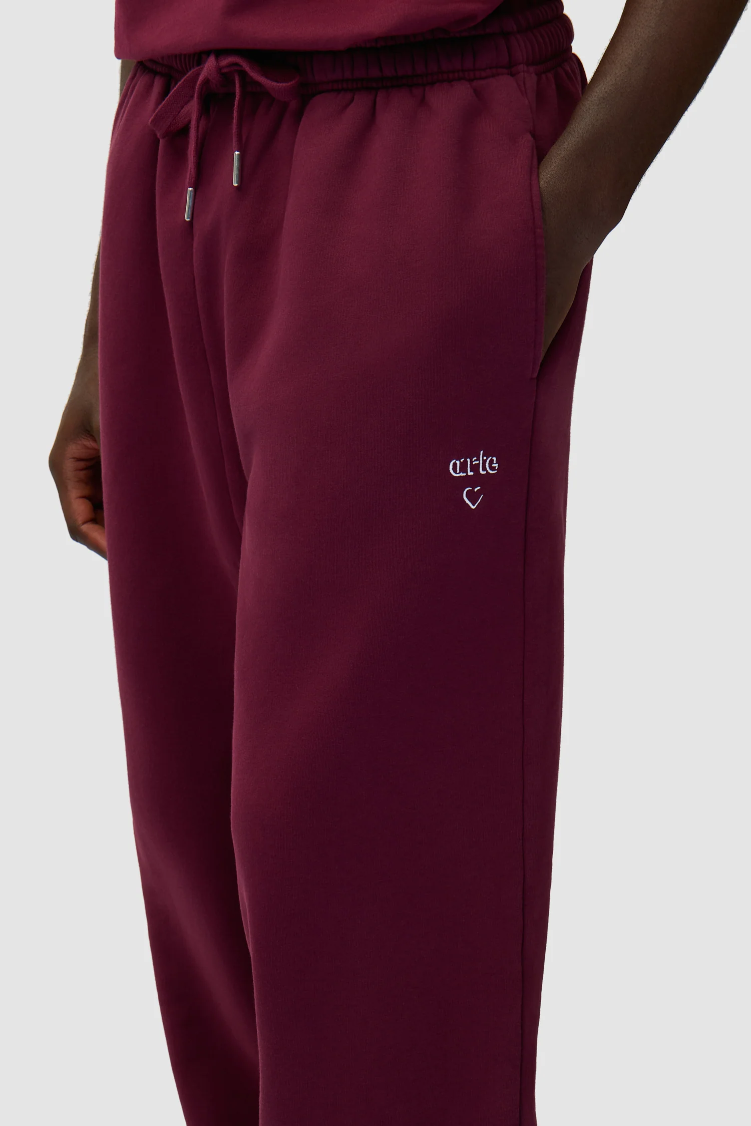 Arte Heart Pants - Bordeaux - Image 8