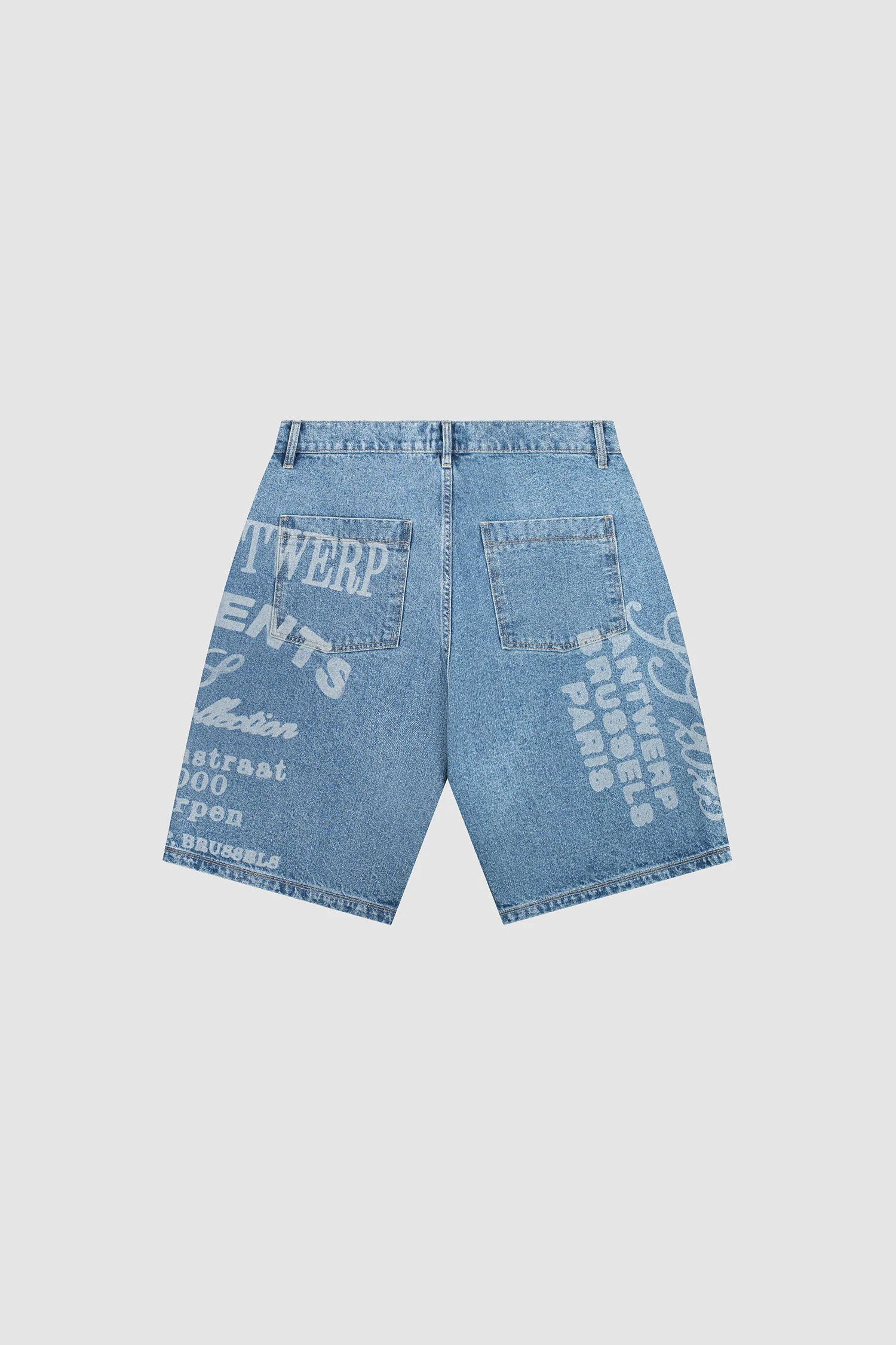 Arte Print Shorts - Denim Bleach - Image 10