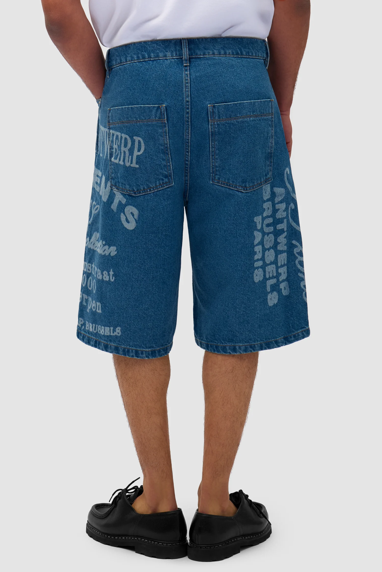Arte Print Shorts - Denim Bleach - Image 4
