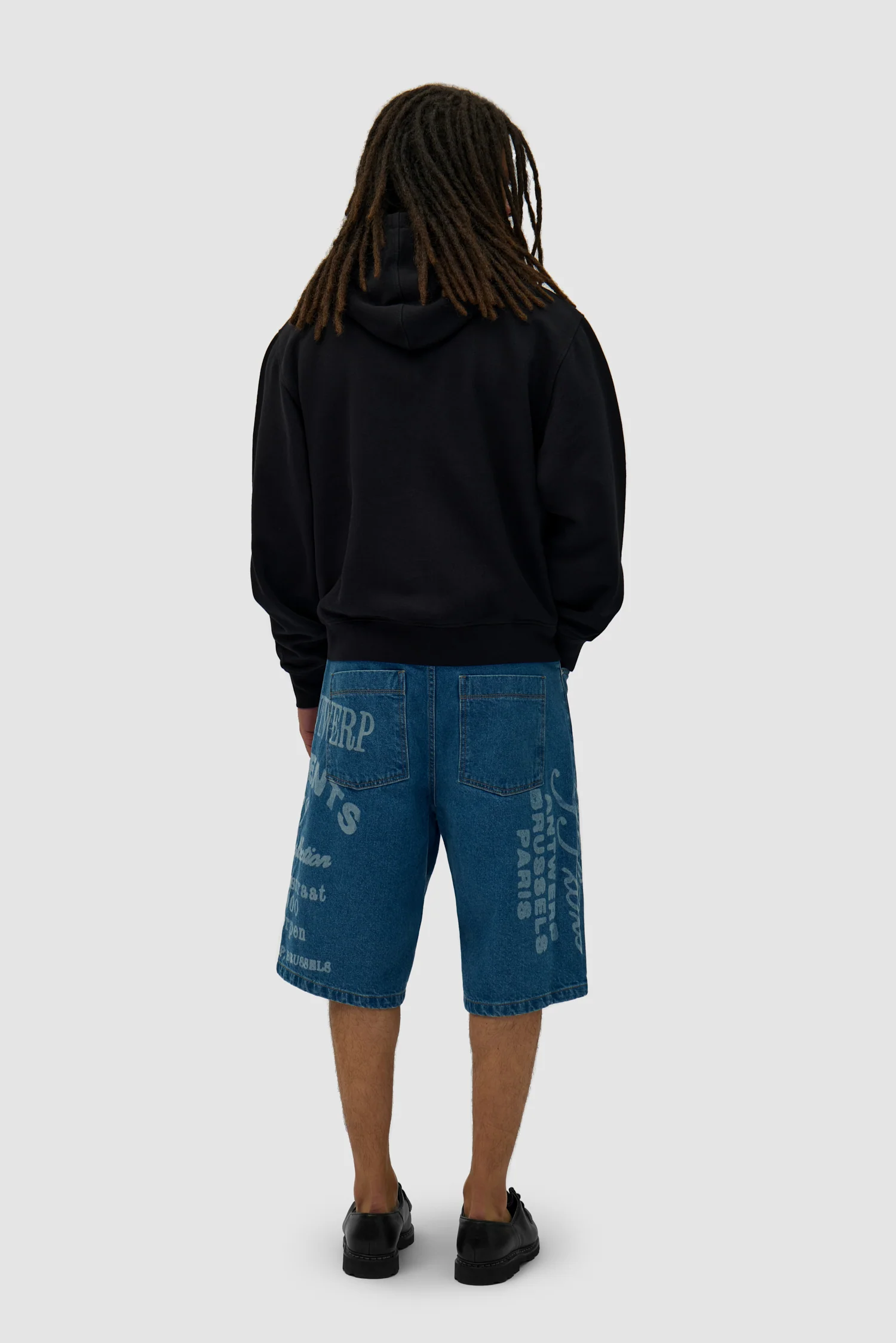 Arte Print Shorts - Denim Bleach - Image 7
