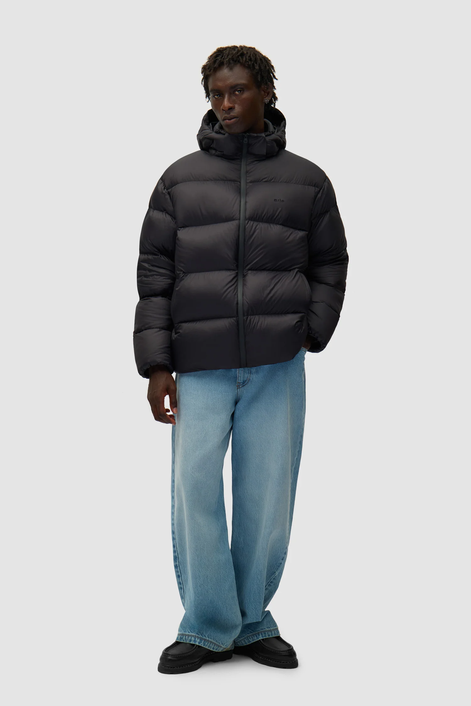 Arte Puffer Jacket - Black - Image 4