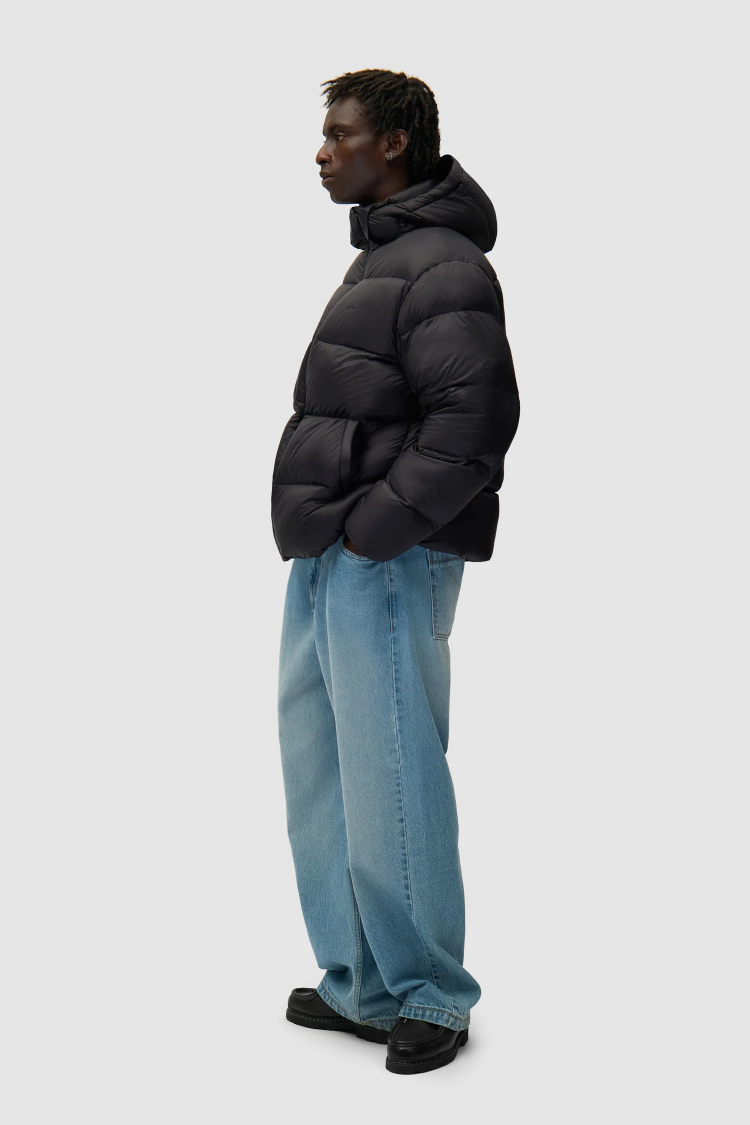 Arte Puffer Jacket - Black - Image 5