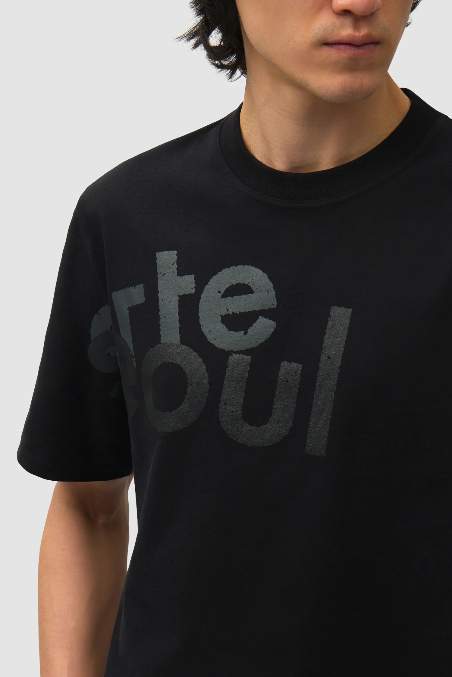 Arte/Seoul T-shirt - Black - Image 8