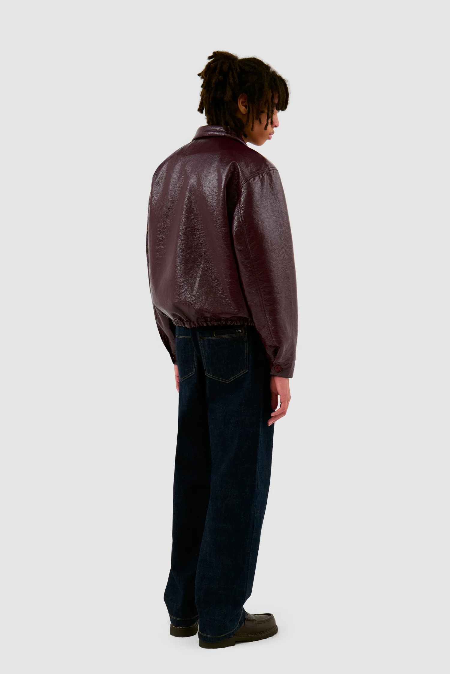Patent PU Jacket - Red - Image 6