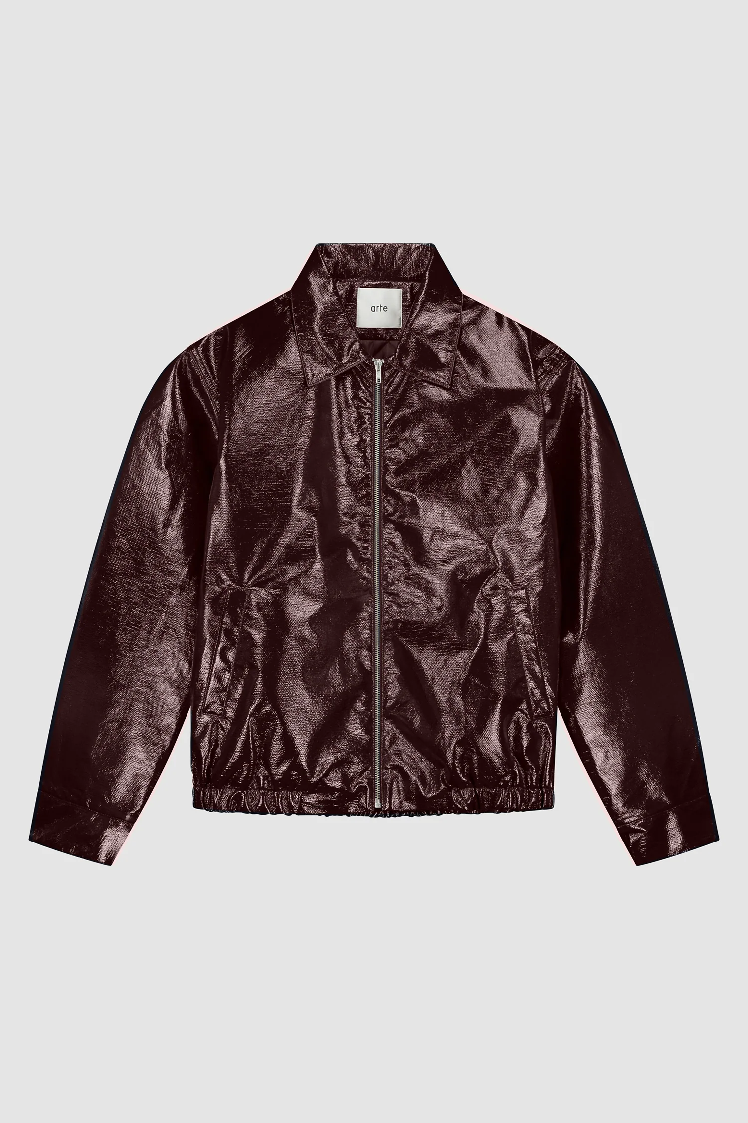 Patent PU Jacket - Red - Image 8