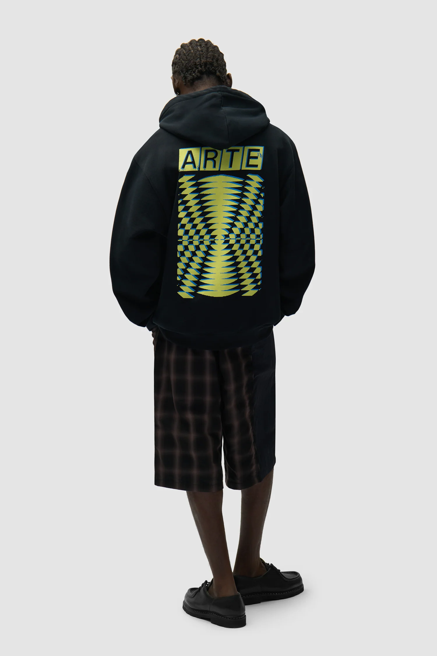 Back Abstract Hoodie - Black - Image 5