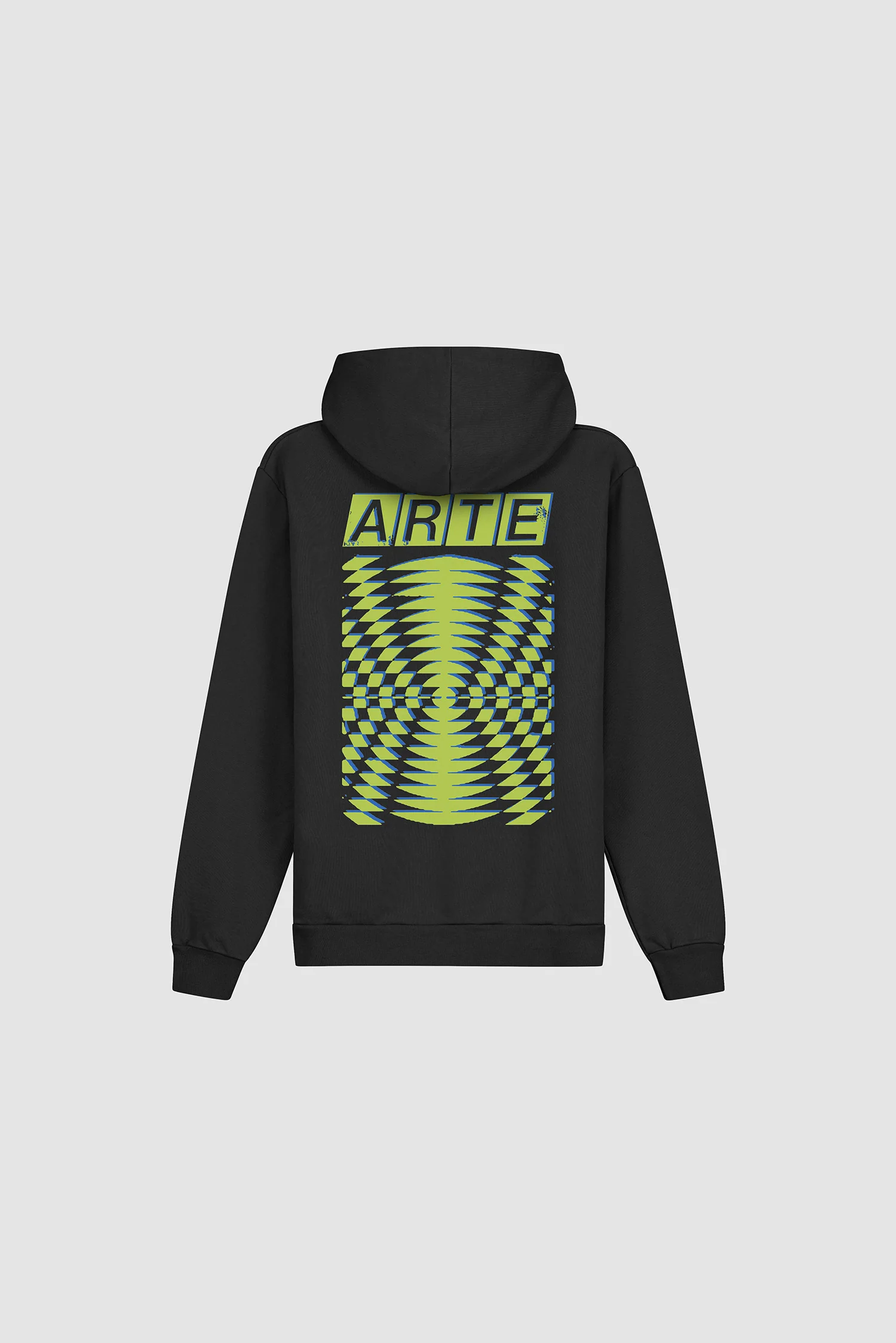 Back Abstract Hoodie - Black - Image 8