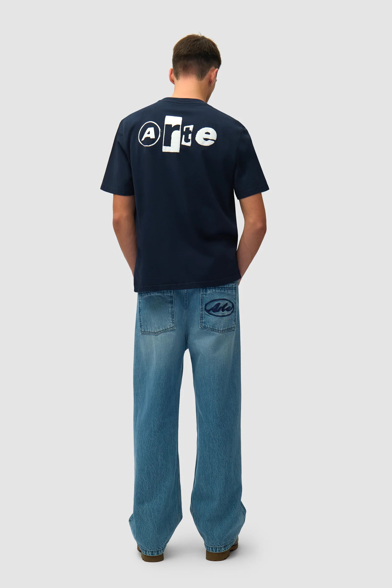 Back Collage T-shirt - Navy - Image 4