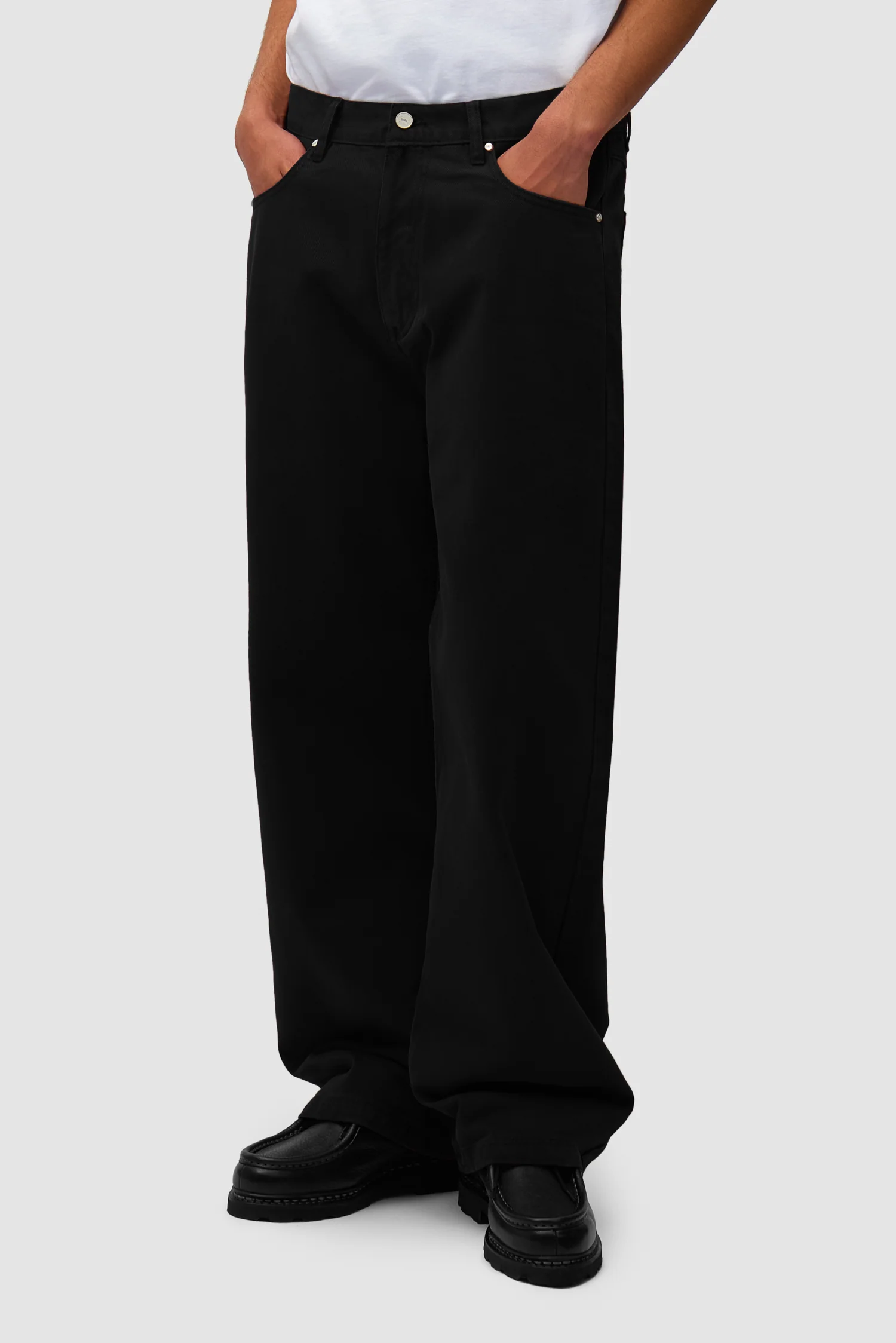 Back Pocket Graphic Pants - Black - Image 4