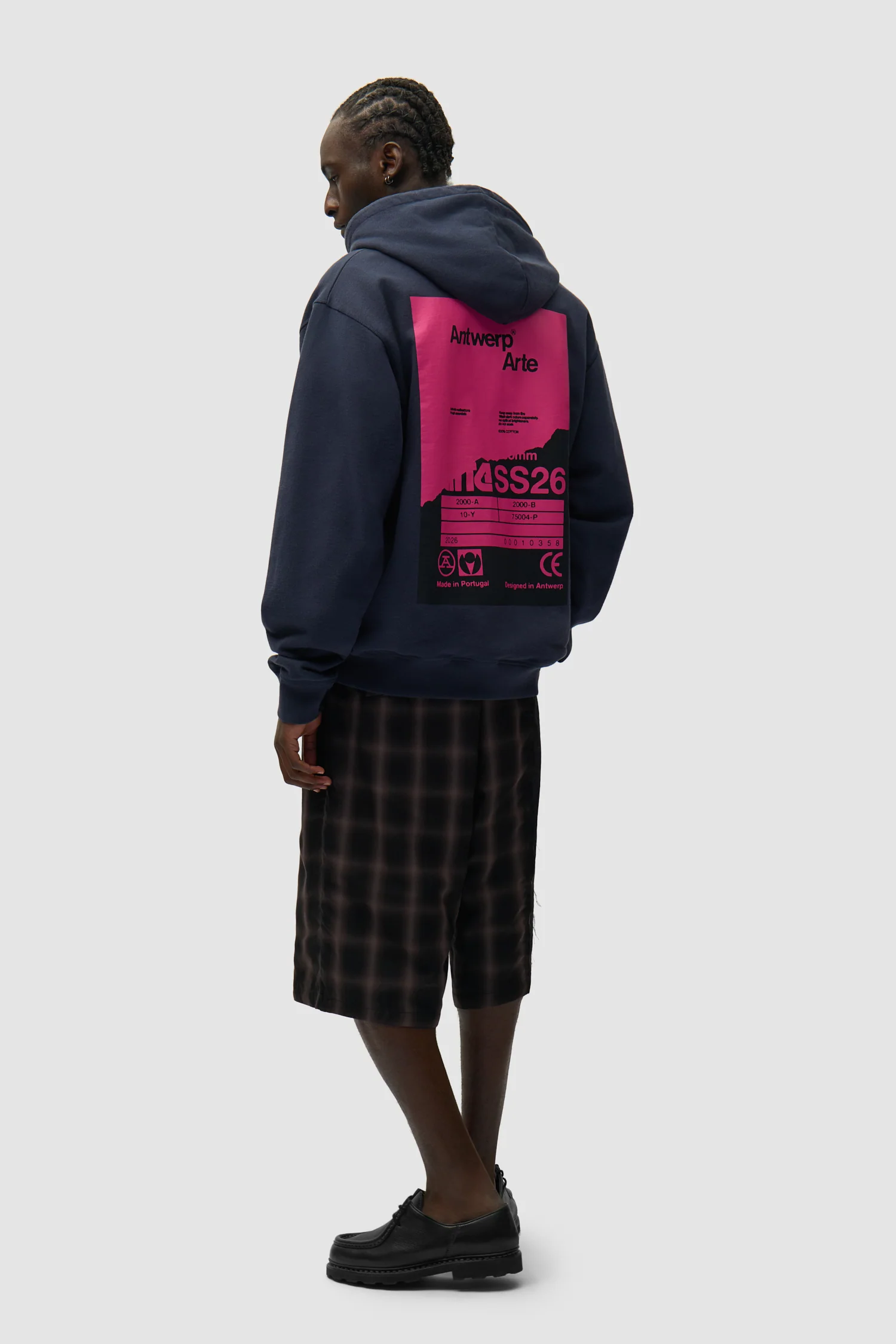 Back Poster Hoodie - Navy - Image 5