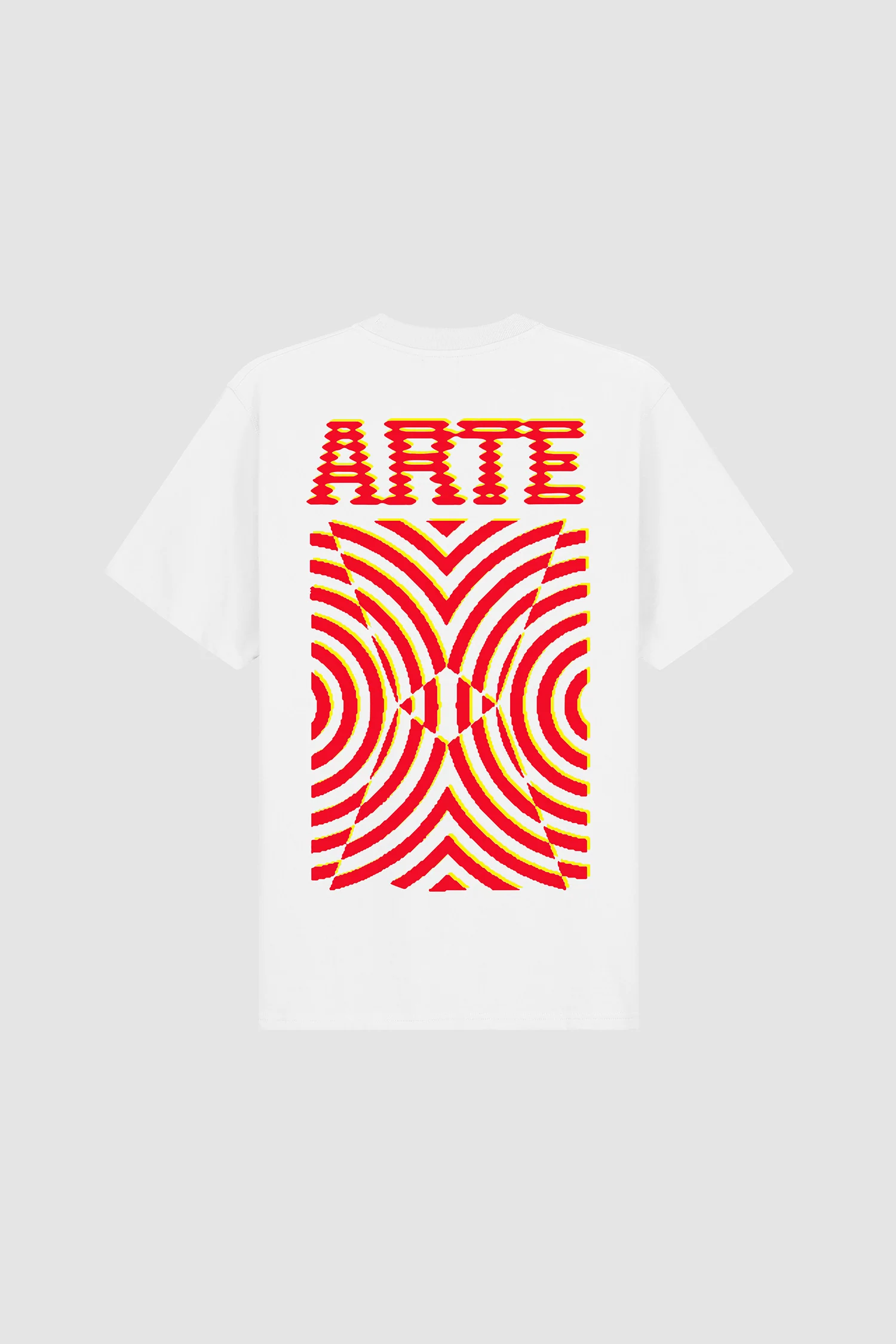 Mural Back Print T-shirt - White - Image 9