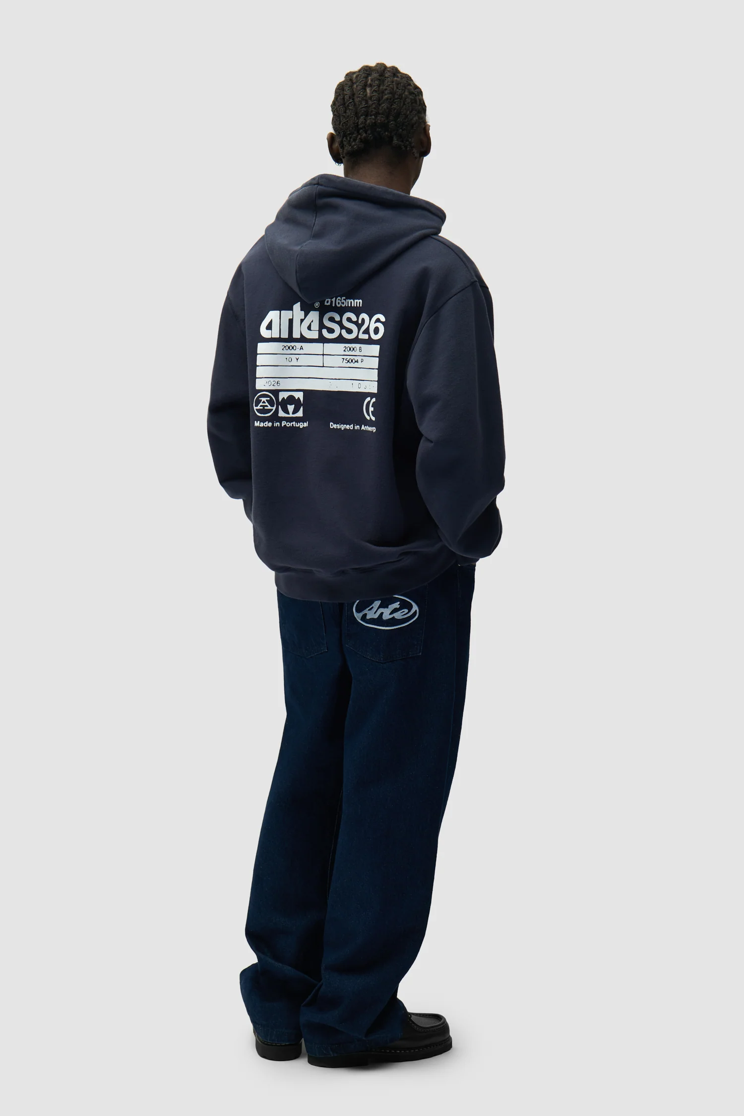 Back SS26 Hoodie - Navy - Image 4